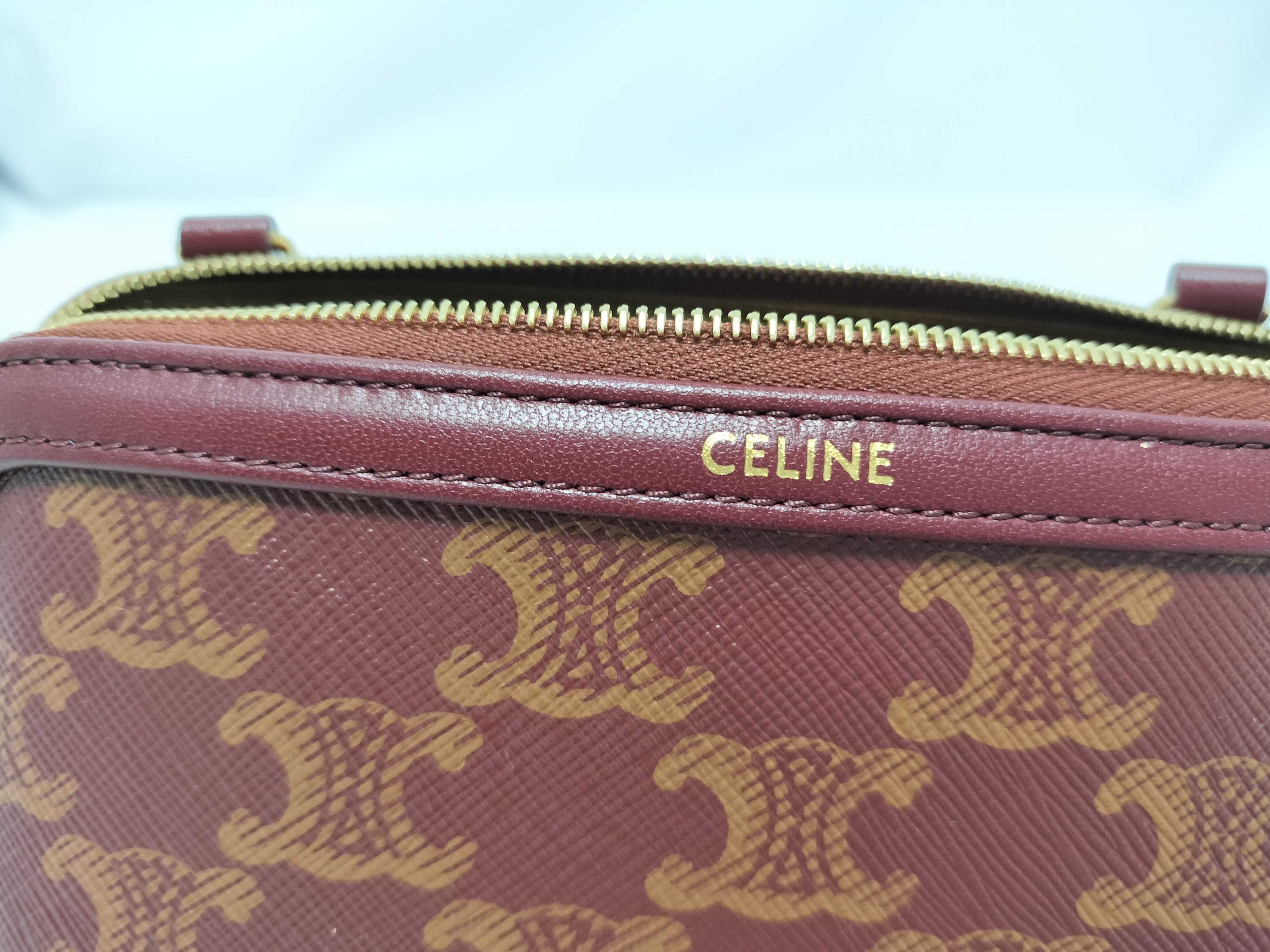 Macadam pattern chain shoulder bag, red. — view 11