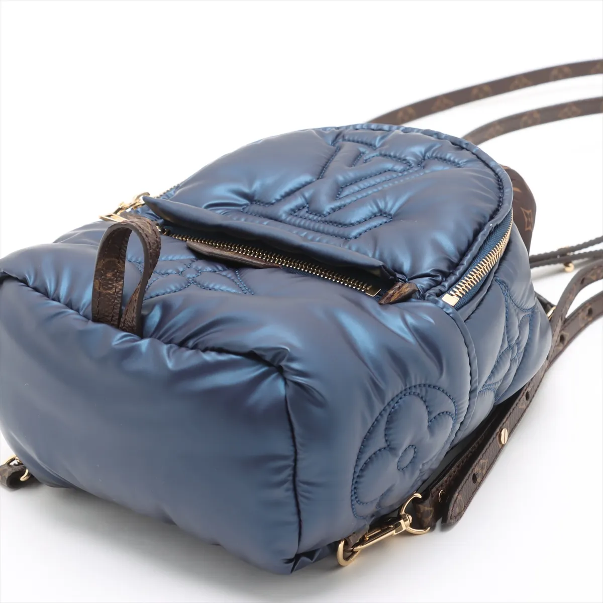 LV Pillow Palm Springs Backpack MINI M21060 Navy RFID Reactive — view 3