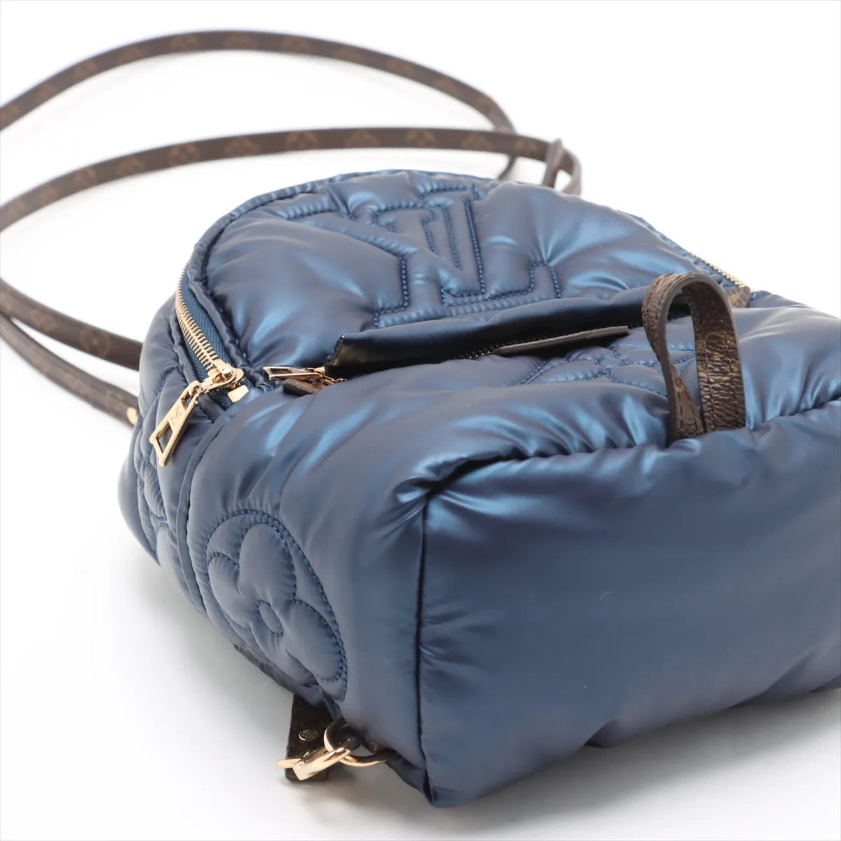 LV Pillow Palm Springs Backpack MINI M21060 Navy RFID Reactive — view 4