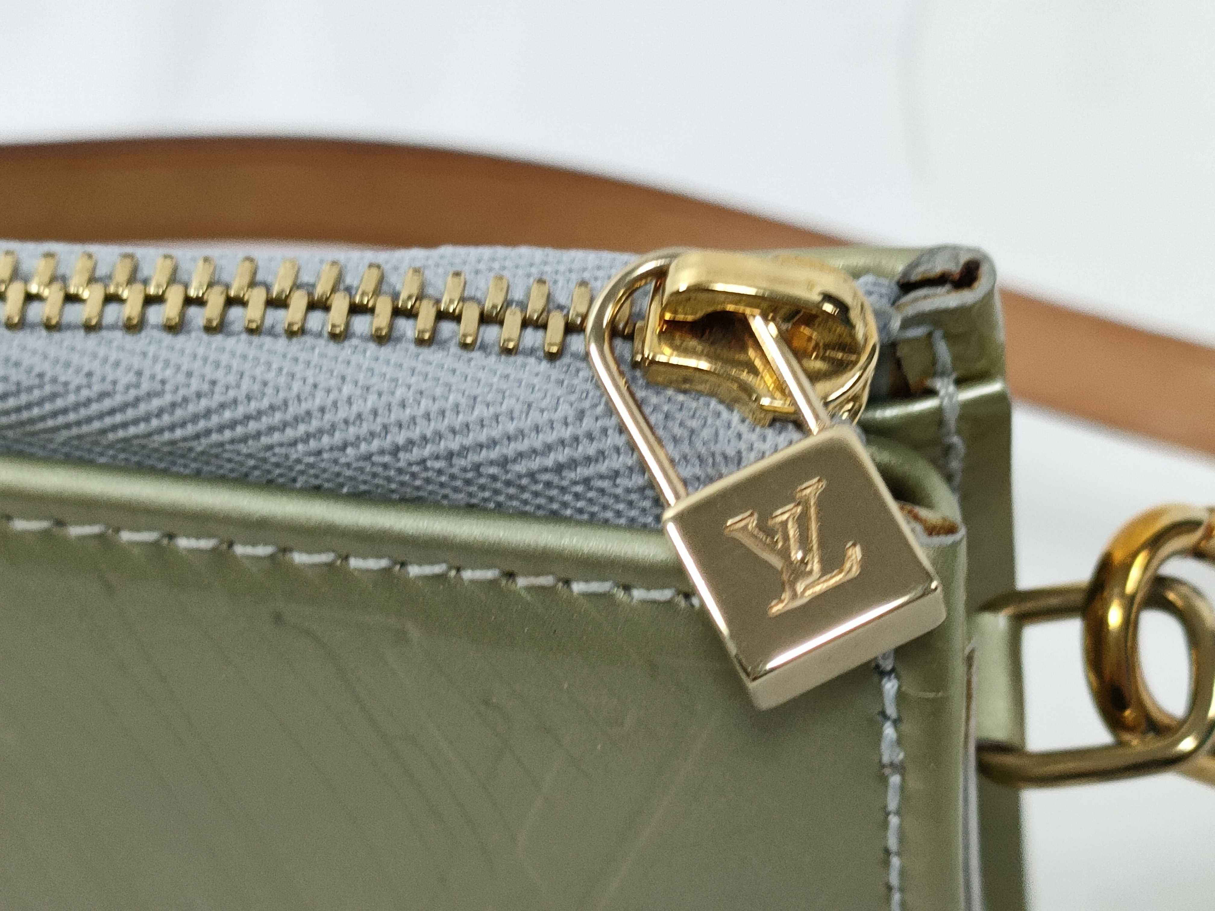 Vernis Louis Vuitton Green Monogram Vernis Lexington M91056 Handbag — view 10
