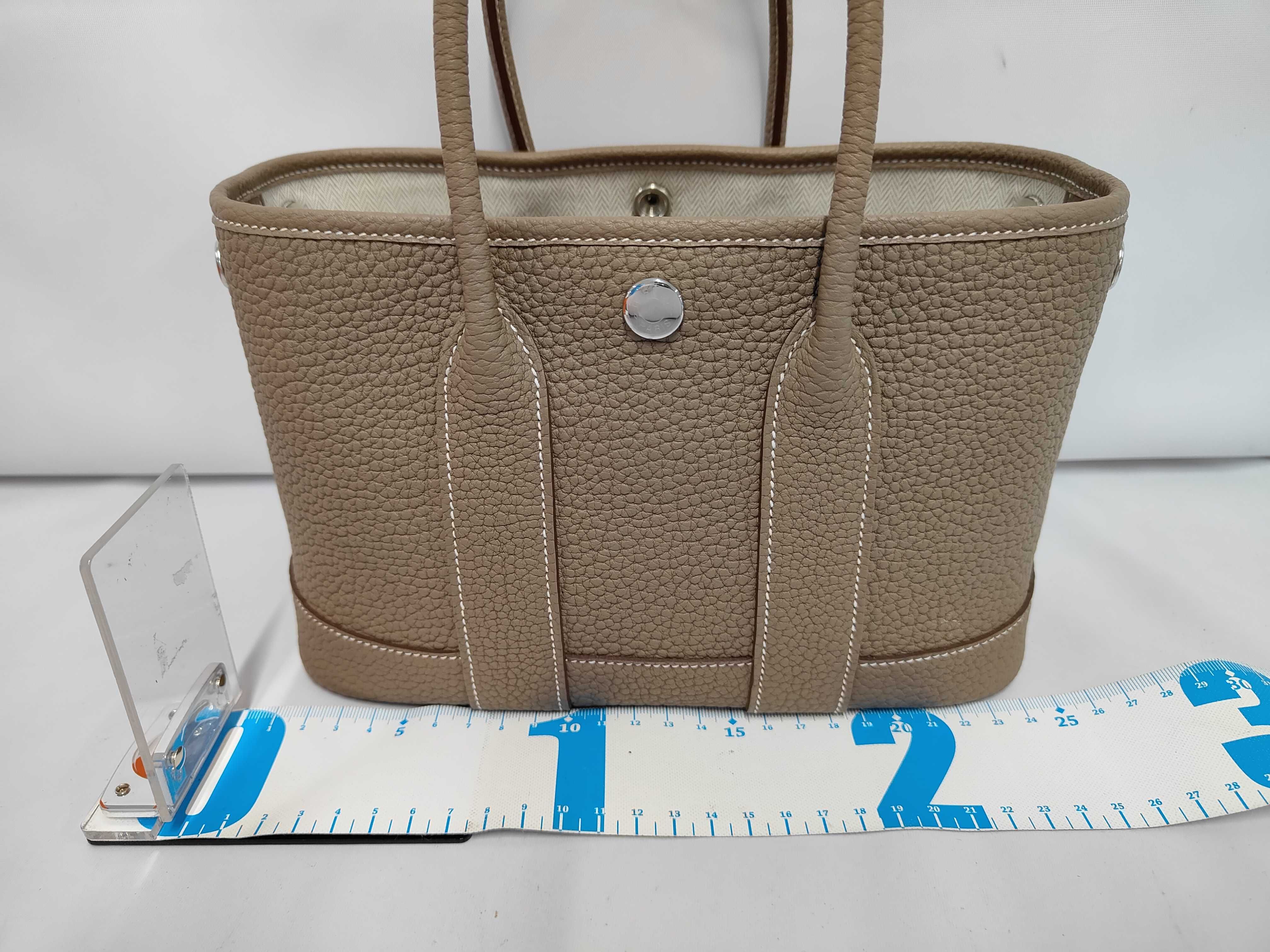 Neo Garden 23 Etoupe Togo Silver Hardware G AM 003 UH Tote Bag — view 2