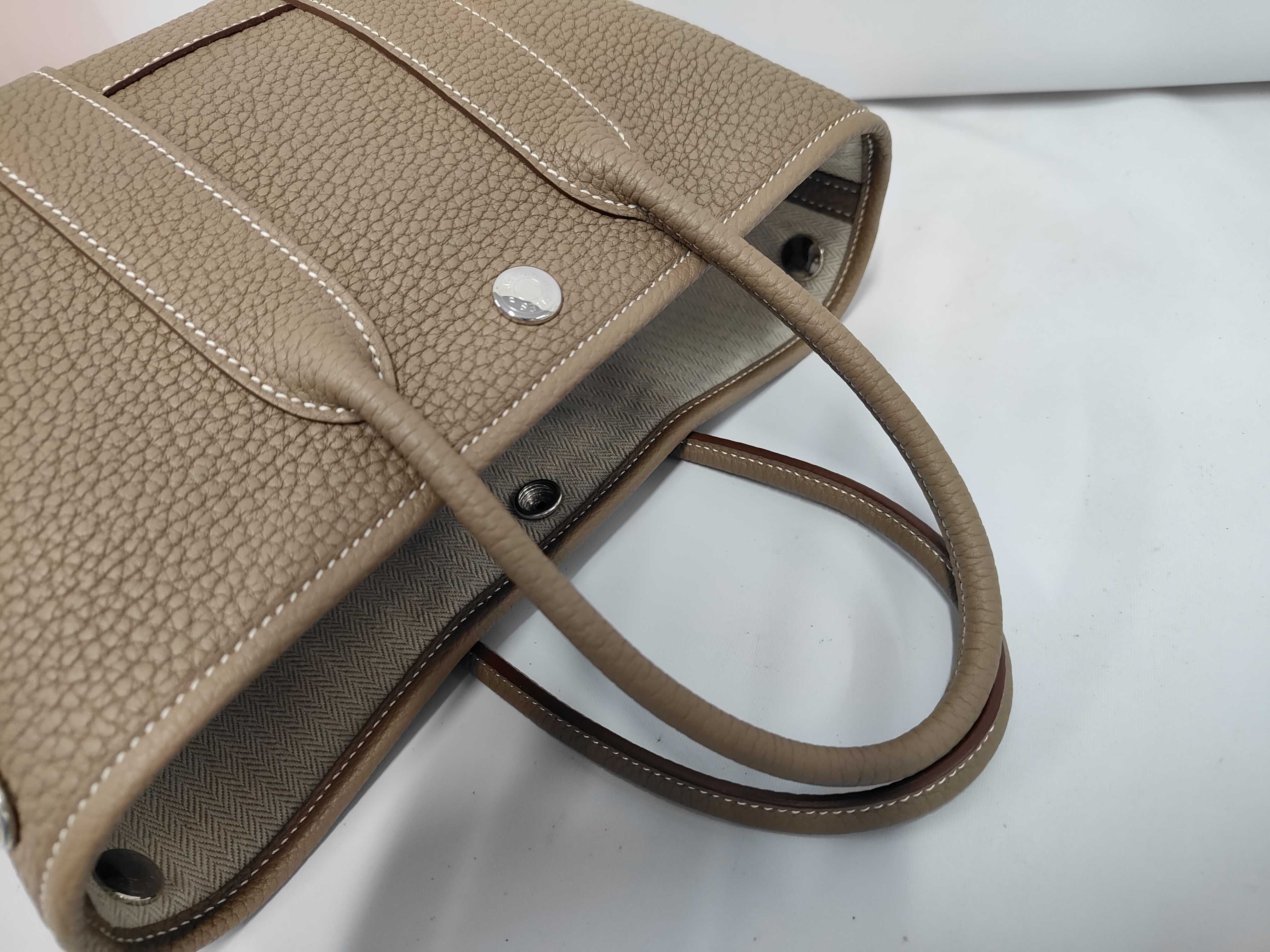 Neo Garden 23 Etoupe Togo Silver Hardware G AM 003 UH Tote Bag — view 5