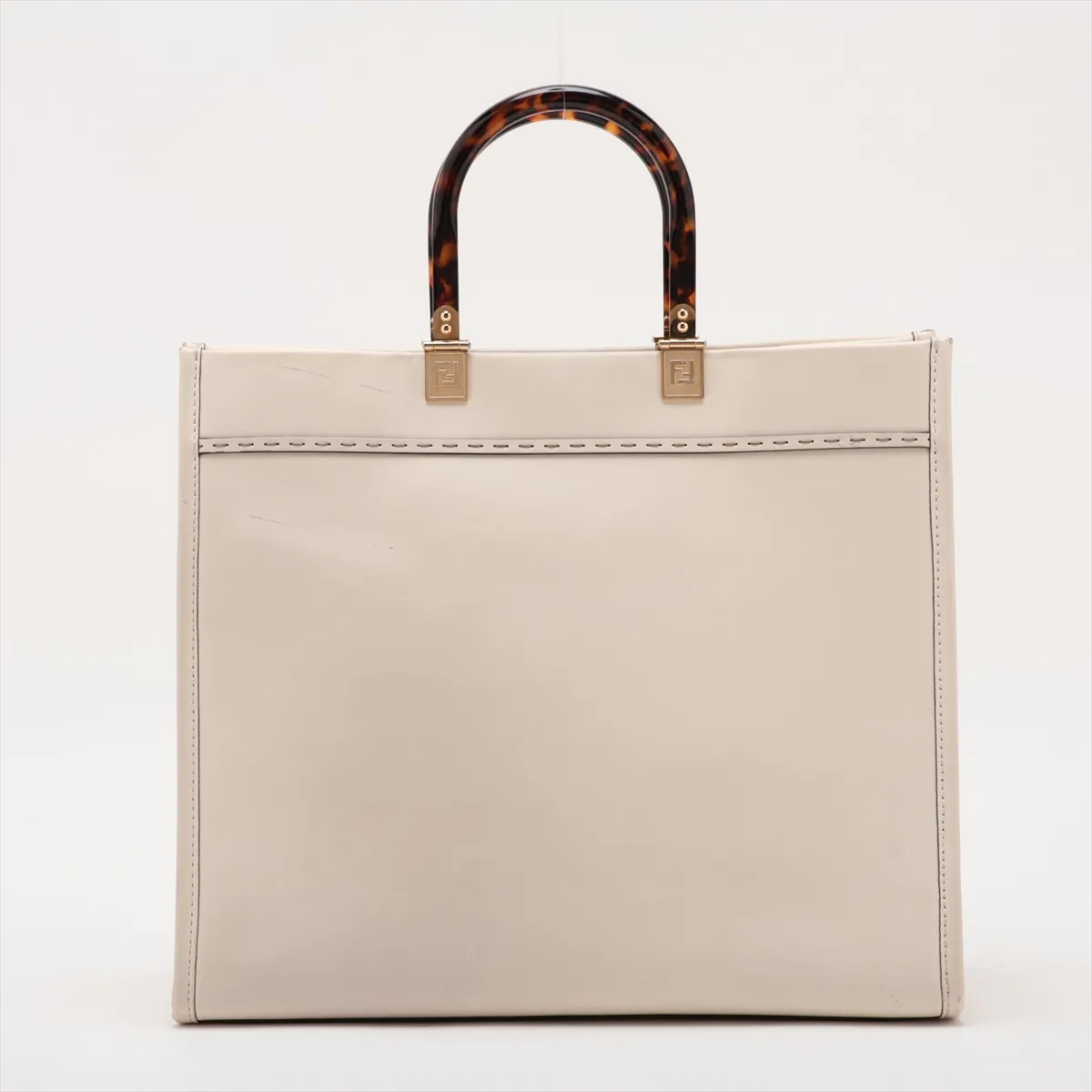 Sunshine Medium 8BH386 Leather 2-Way Handbag White — view 2