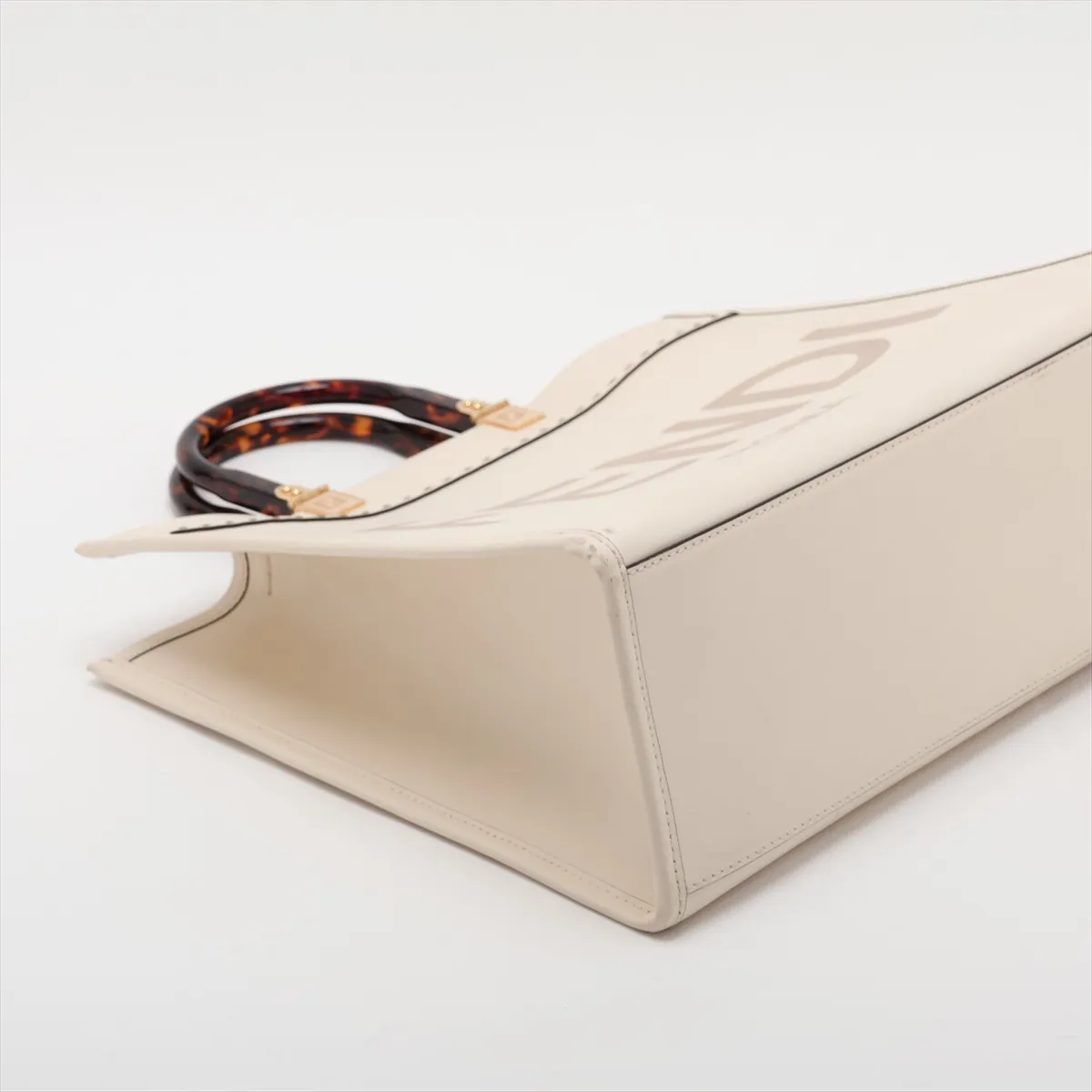 Sunshine Medium 8BH386 Leather 2-Way Handbag White — view 4