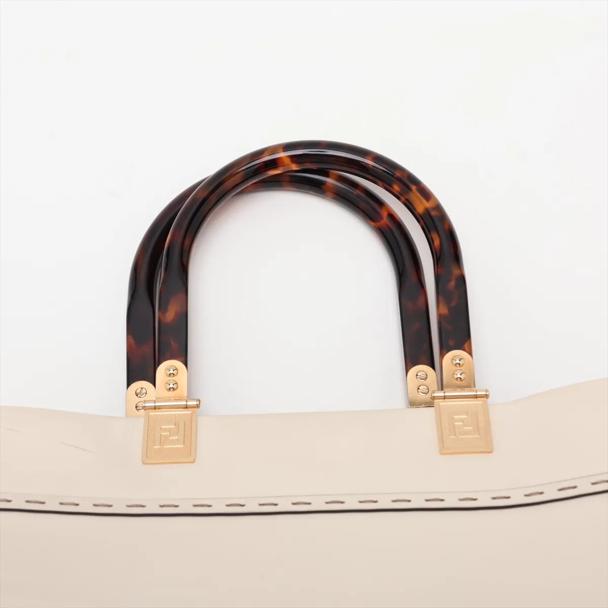 Sunshine Medium 8BH386 Leather 2-Way Handbag White — view 6