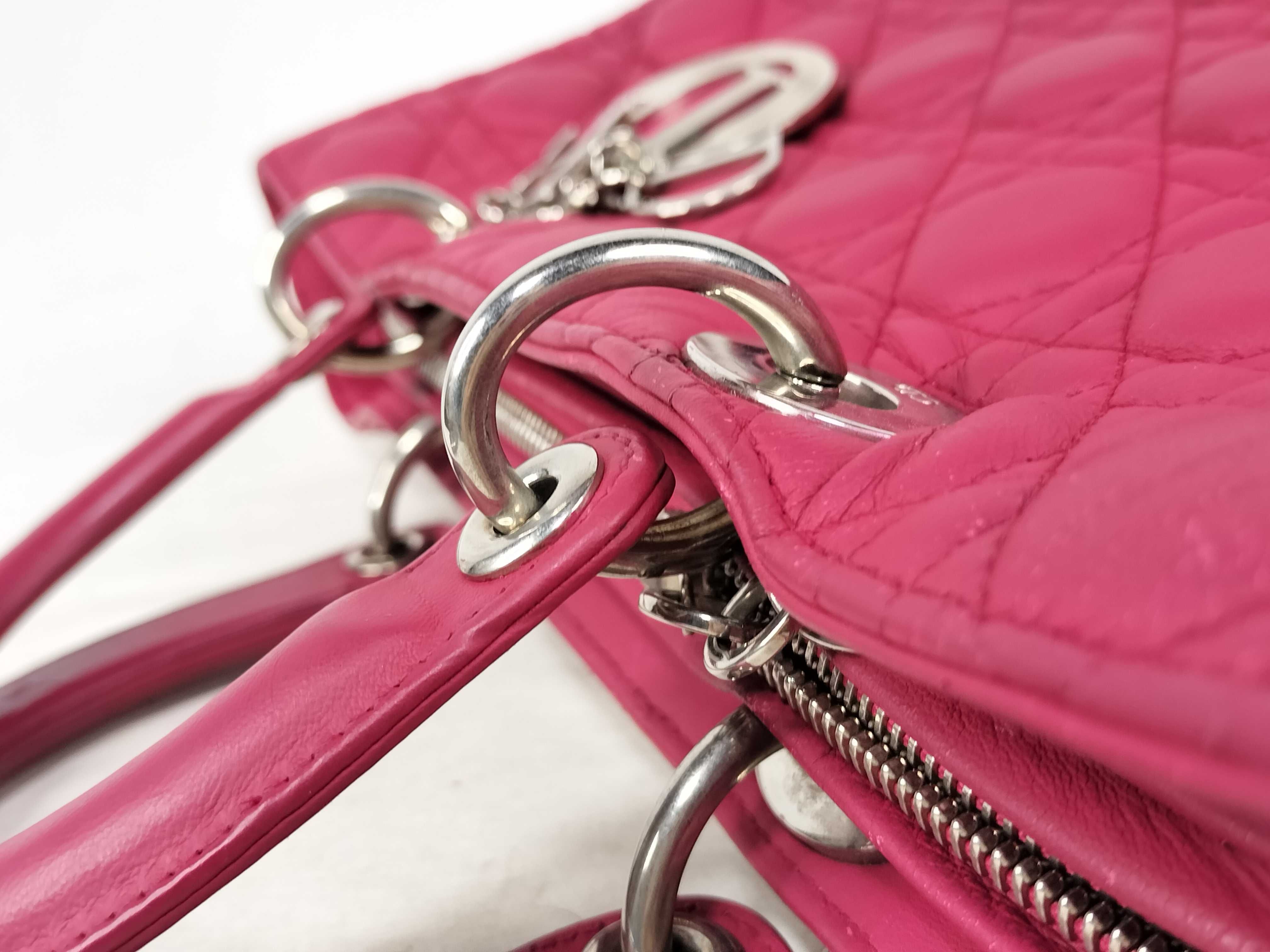Lady Dior Cannage Large Handbag Shoulder Bag 2-Way Handbag — view 5