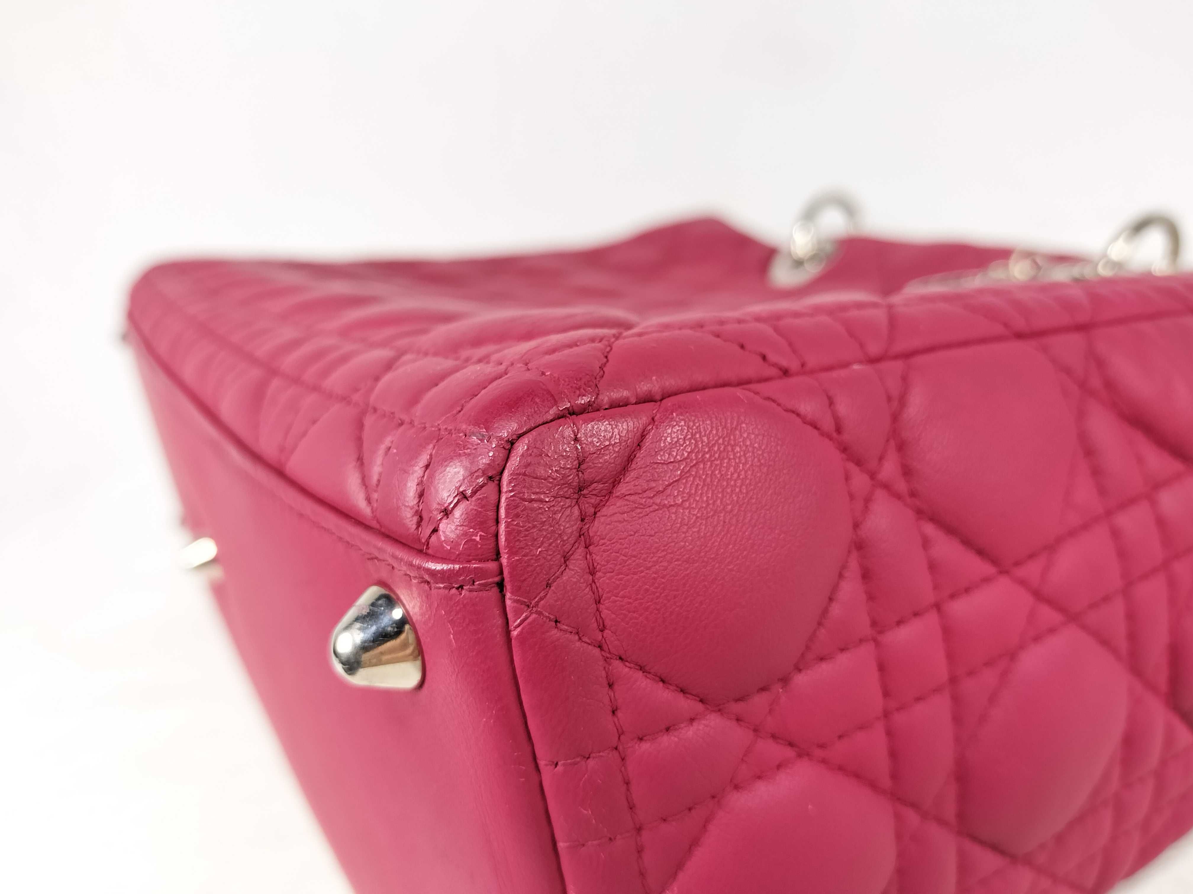 Lady Dior Cannage Large Handbag Shoulder Bag 2-Way Handbag — view 7