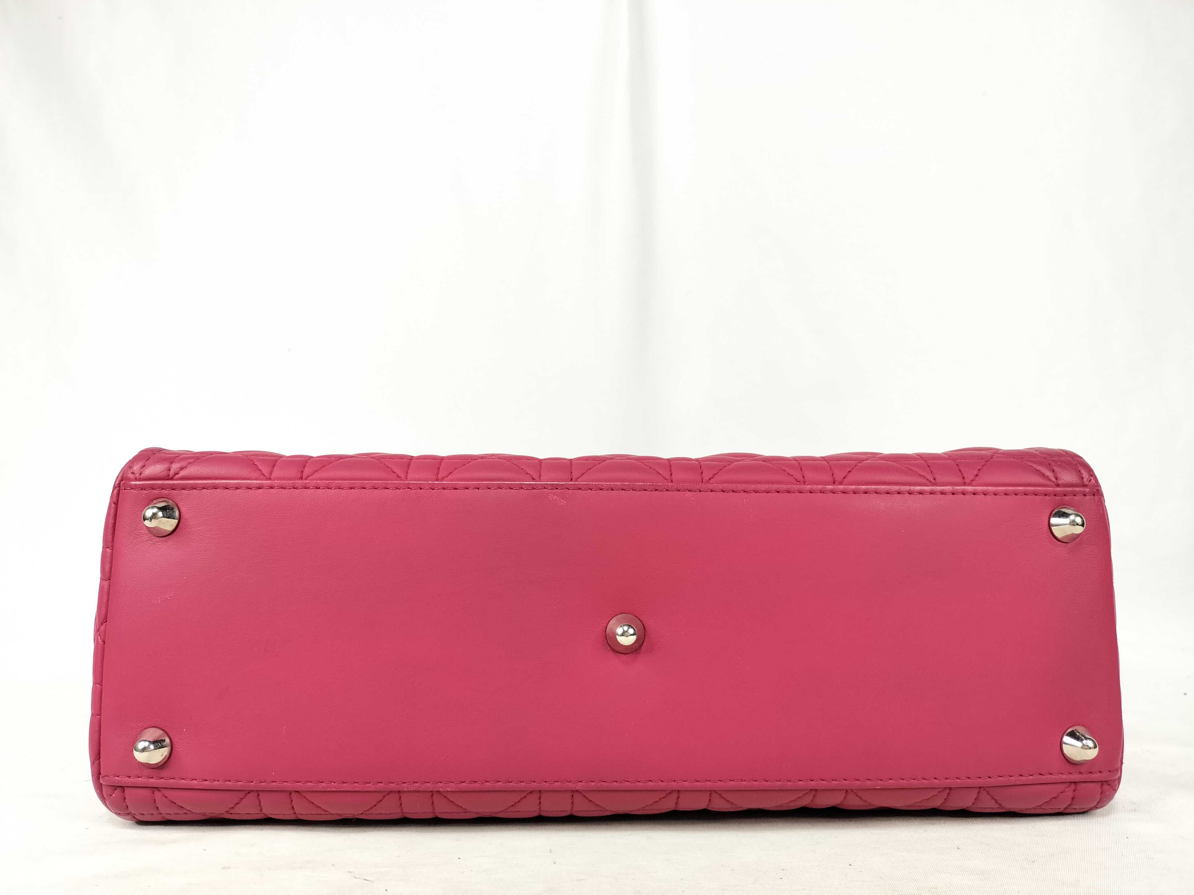 Lady Dior Cannage Large Handbag Shoulder Bag 2-Way Handbag — view 8