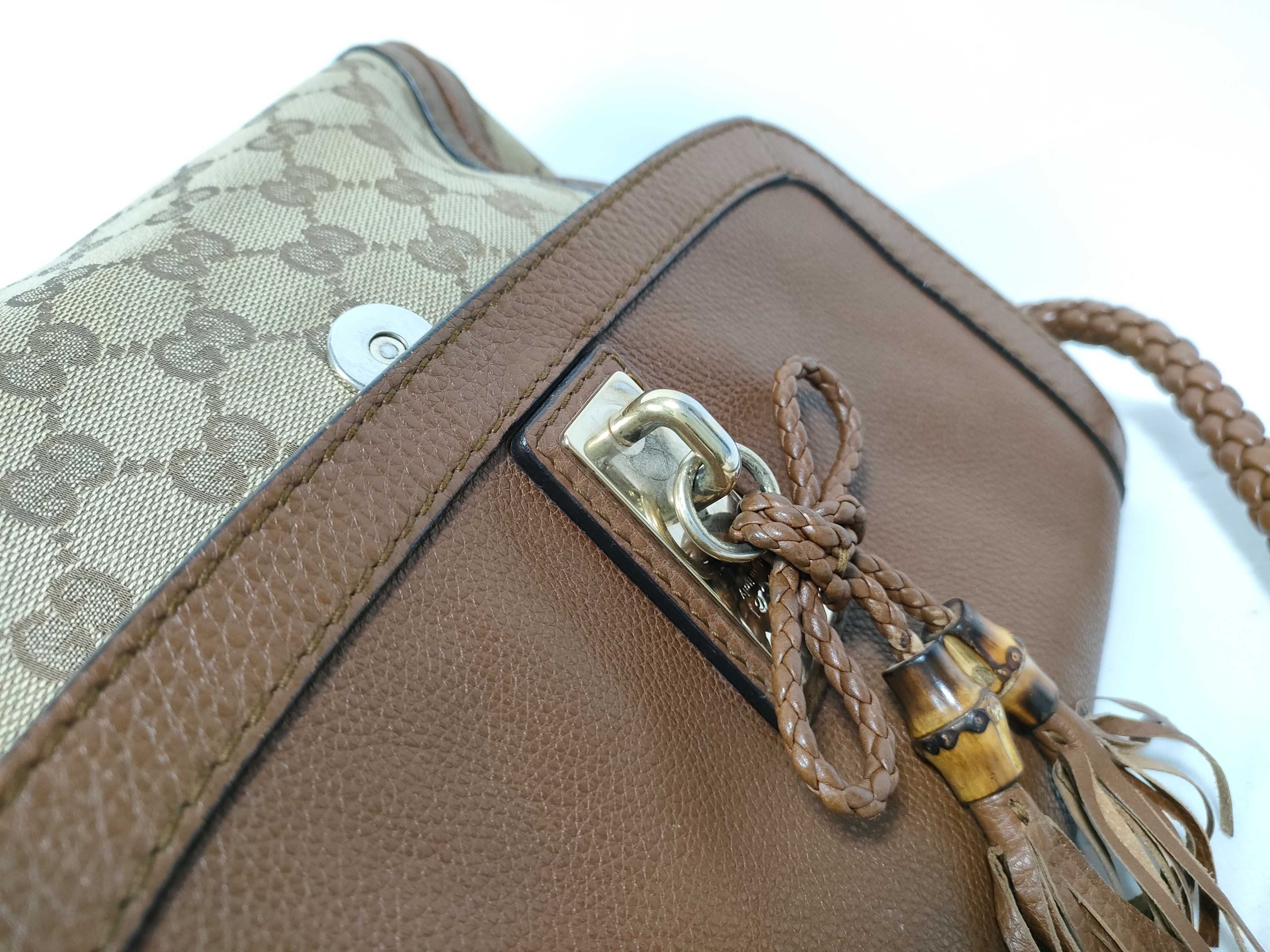 Brown GG Canvas Vintage Flap Sushi Single-Shoulder Bag with Long Shoulder Strap (Handbag) — view 11