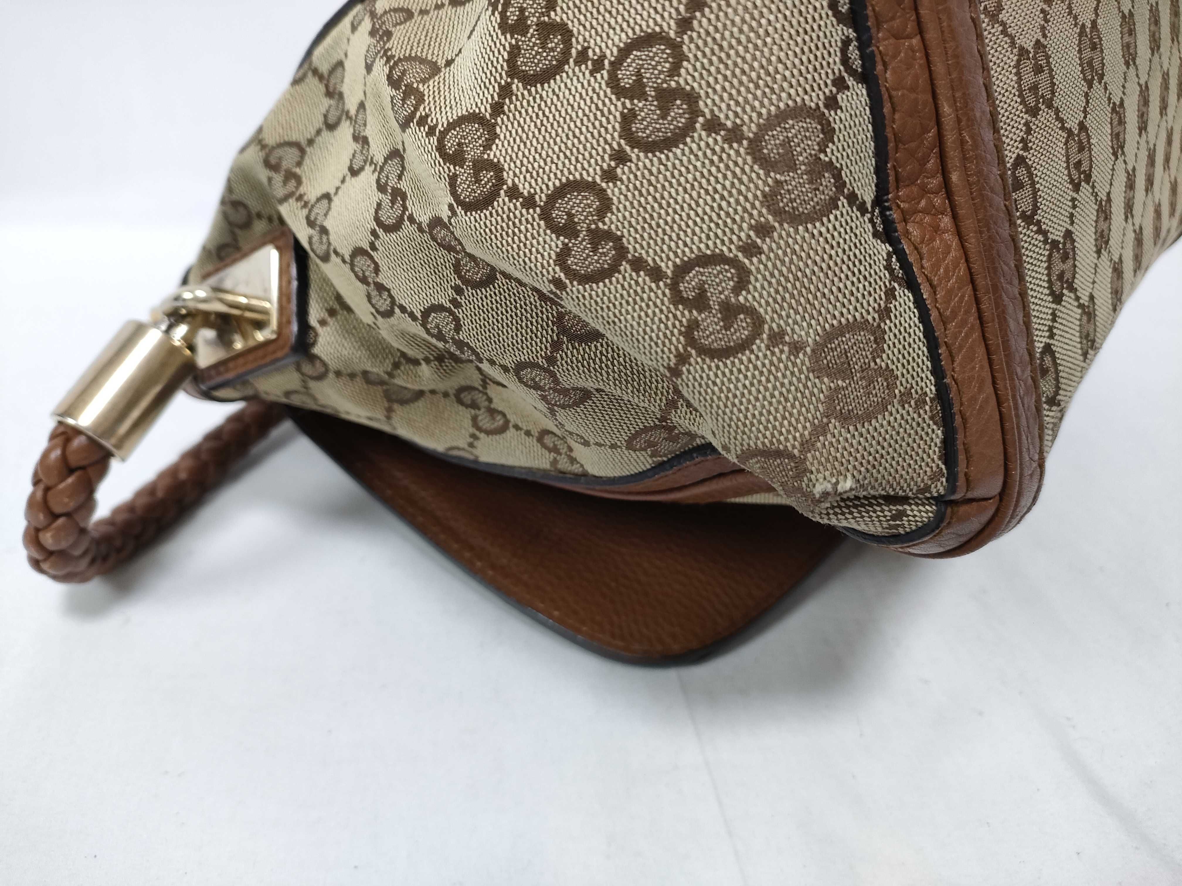 Brown GG Canvas Vintage Flap Sushi Single-Shoulder Bag with Long Shoulder Strap (Handbag) — view 7