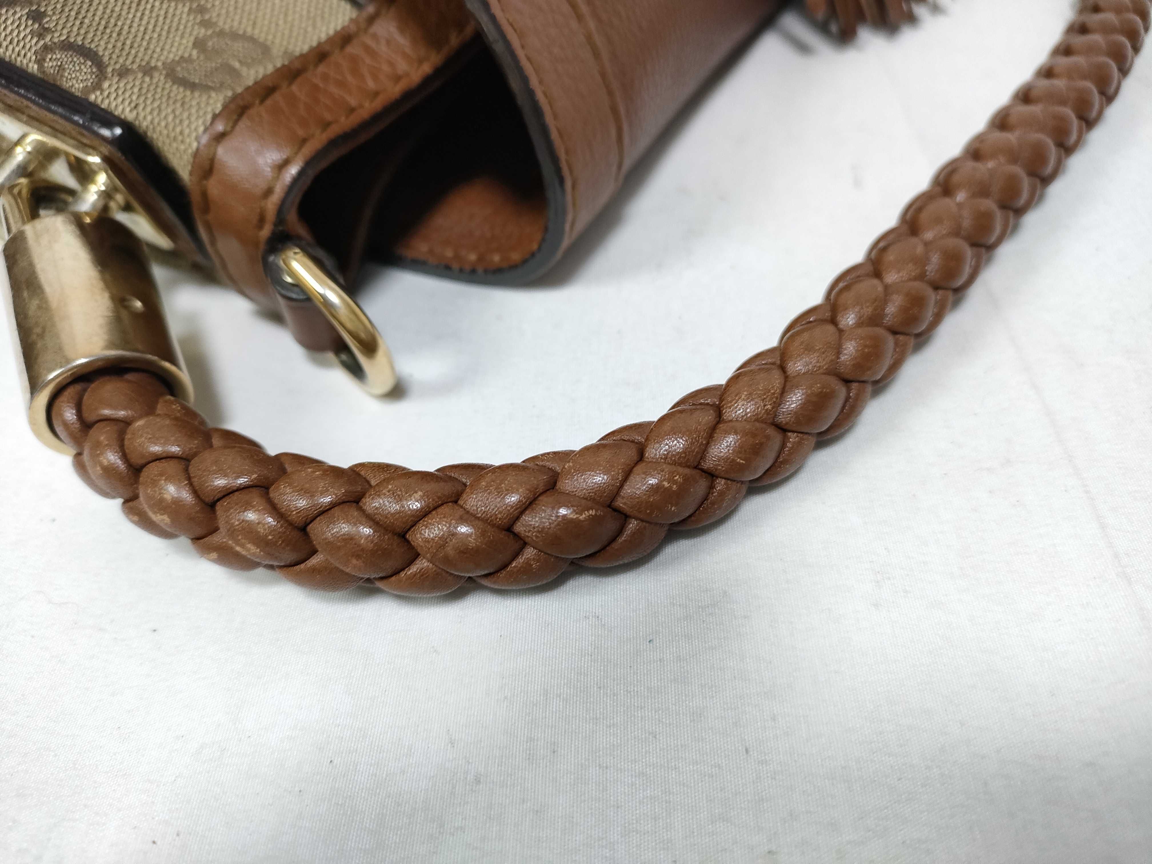 Brown GG Canvas Vintage Flap Sushi Single-Shoulder Bag with Long Shoulder Strap (Handbag) — view 9