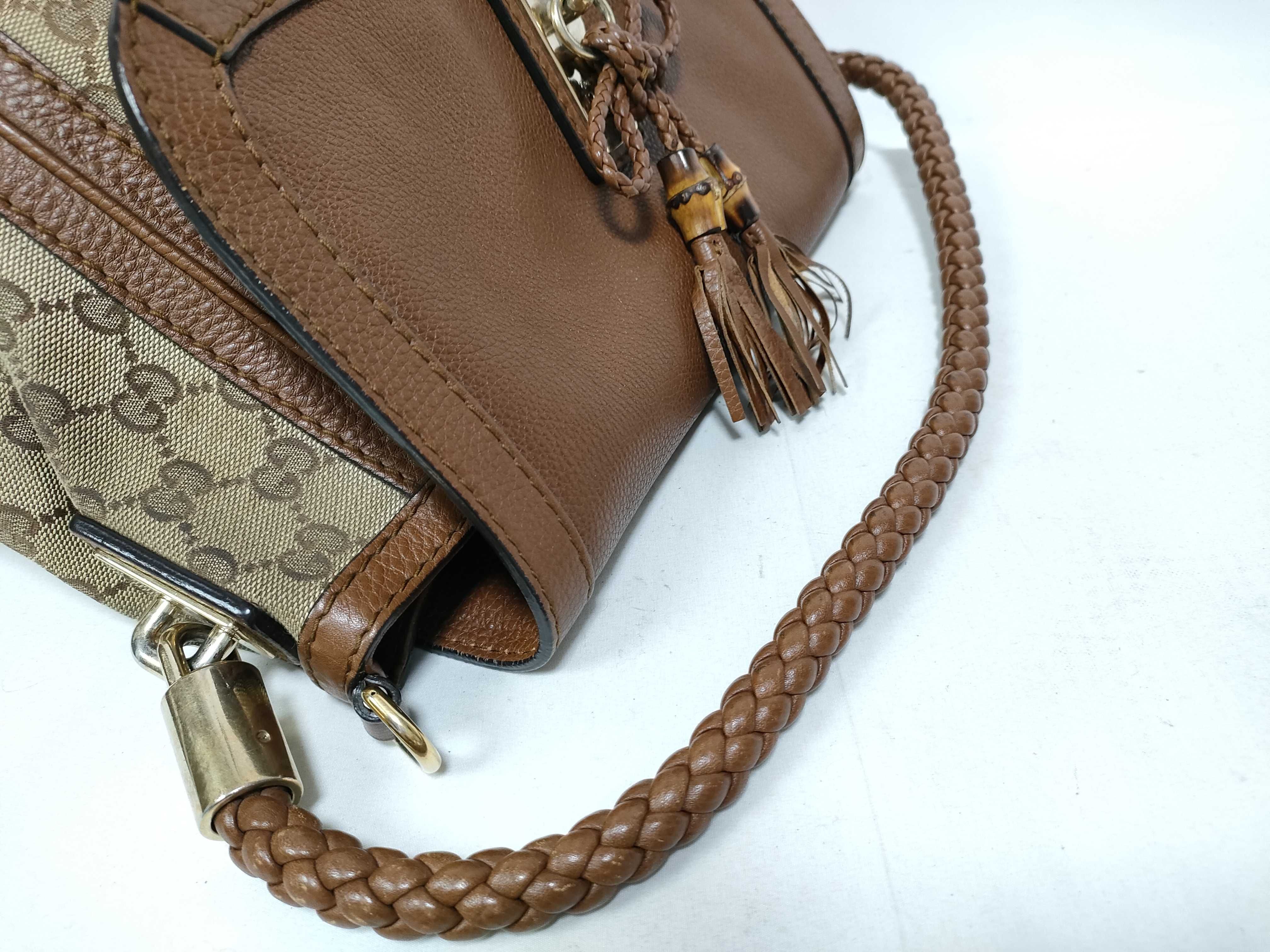 Brown GG Canvas Vintage Flap Sushi Single-Shoulder Bag with Long Shoulder Strap (Handbag) — view 10