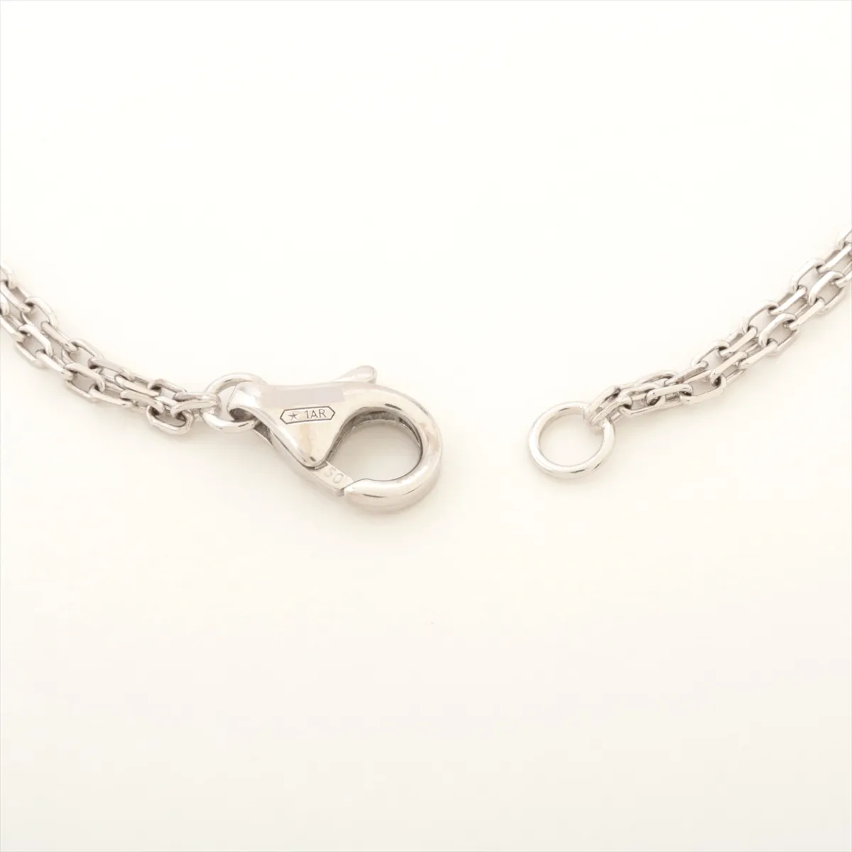 Love Circle 2P diamond bracelet 750(WG) 4.5g AIK805 dents — view 4