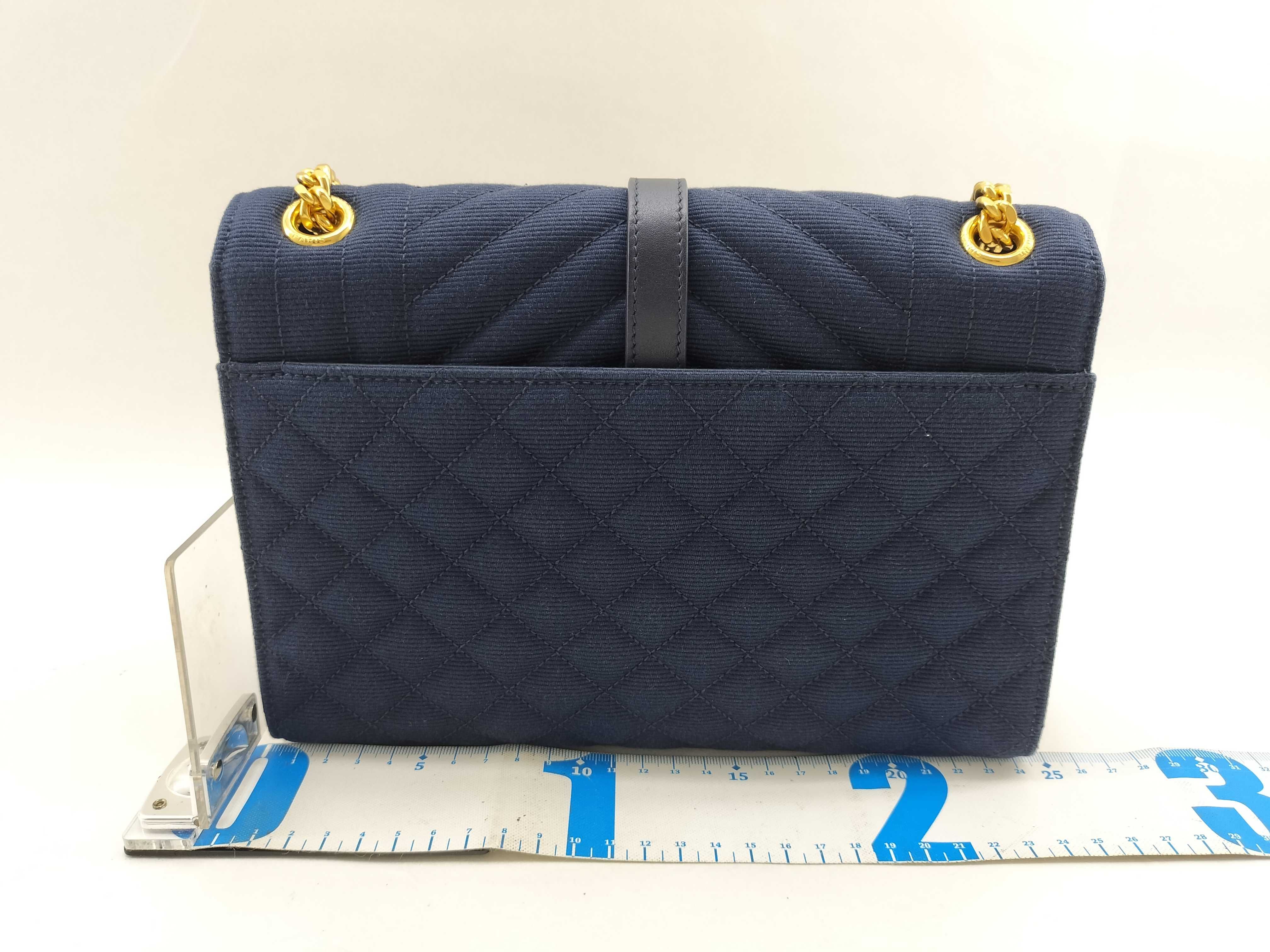 Envelope Canvas x Leather Chain Shoulder Bag — view 2