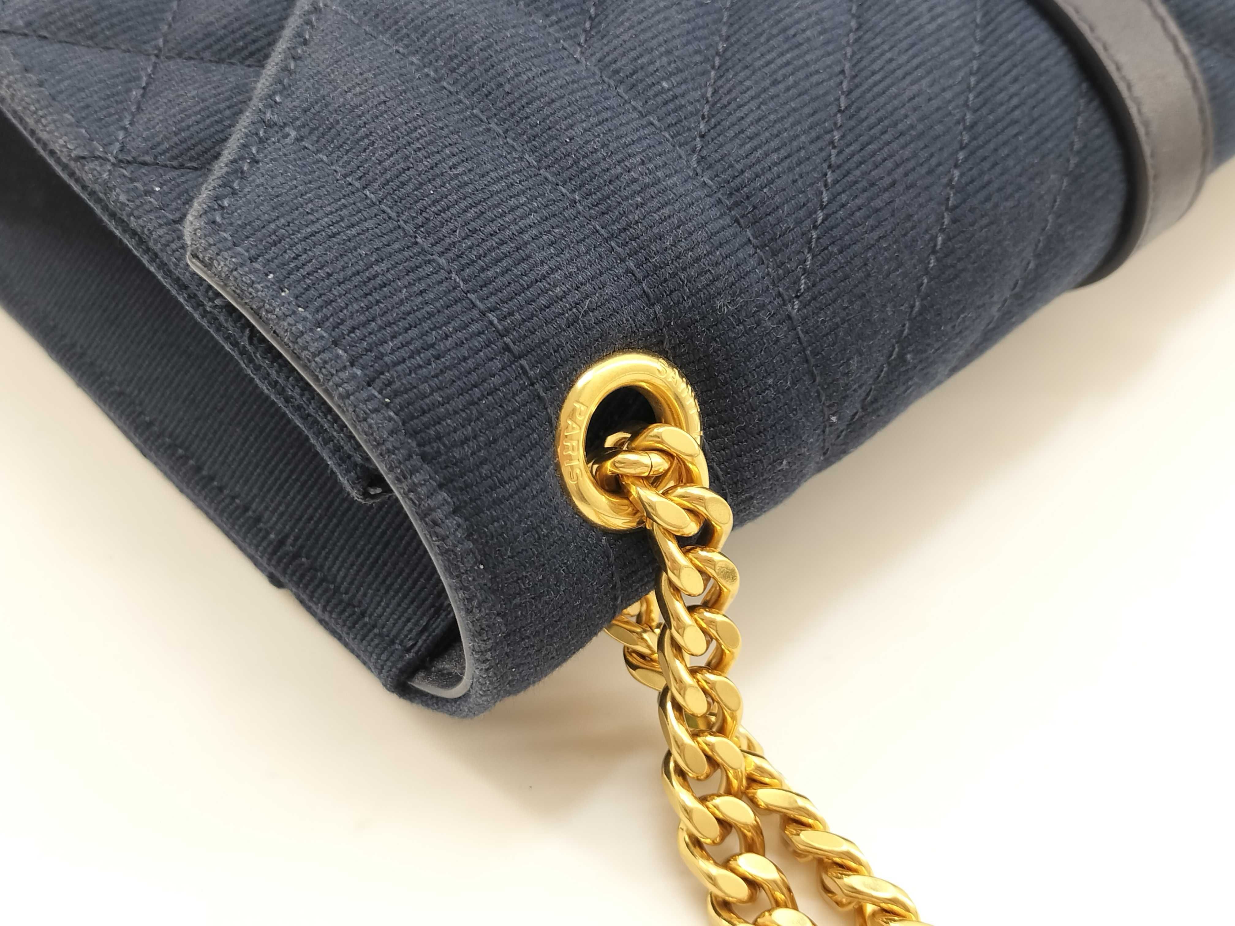 Envelope Canvas x Leather Chain Shoulder Bag — view 6