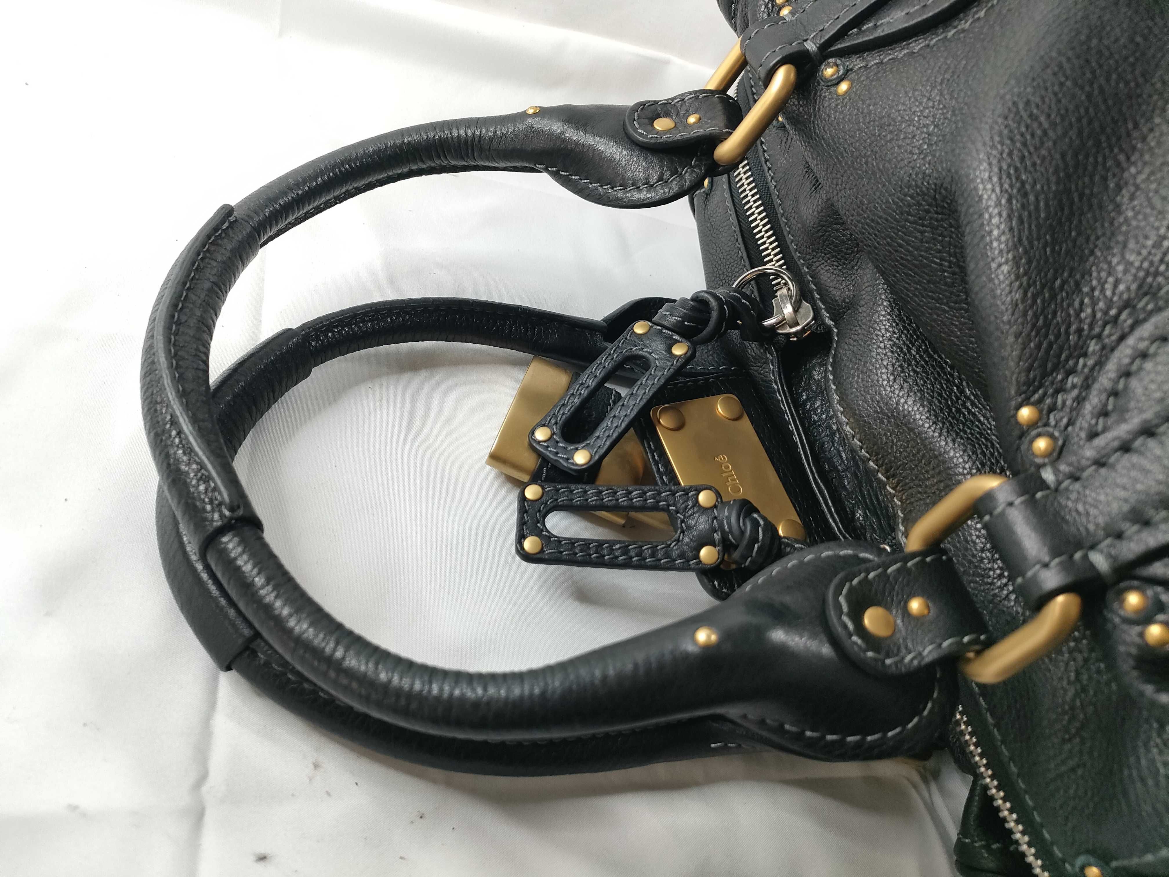 Paddington Leather Handbag, Black — view 6