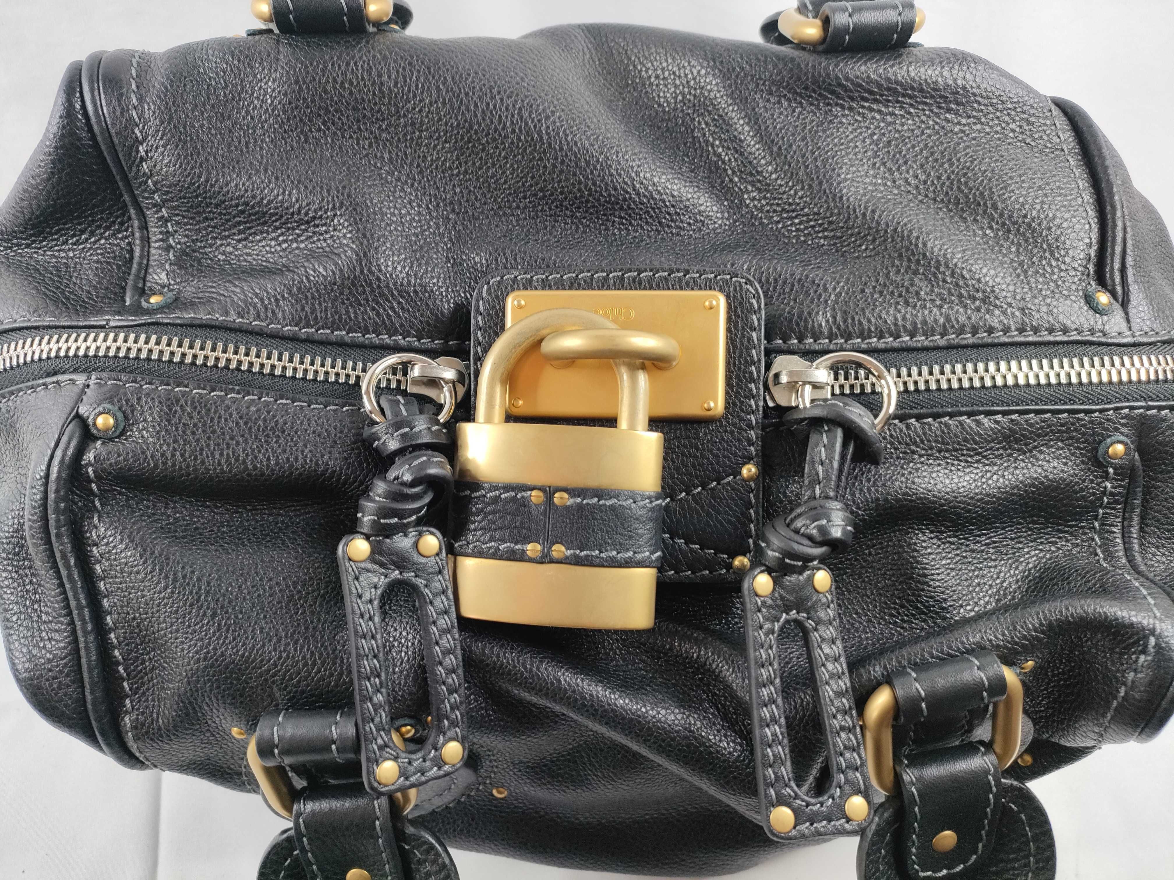 Paddington Leather Handbag, Black — view 9