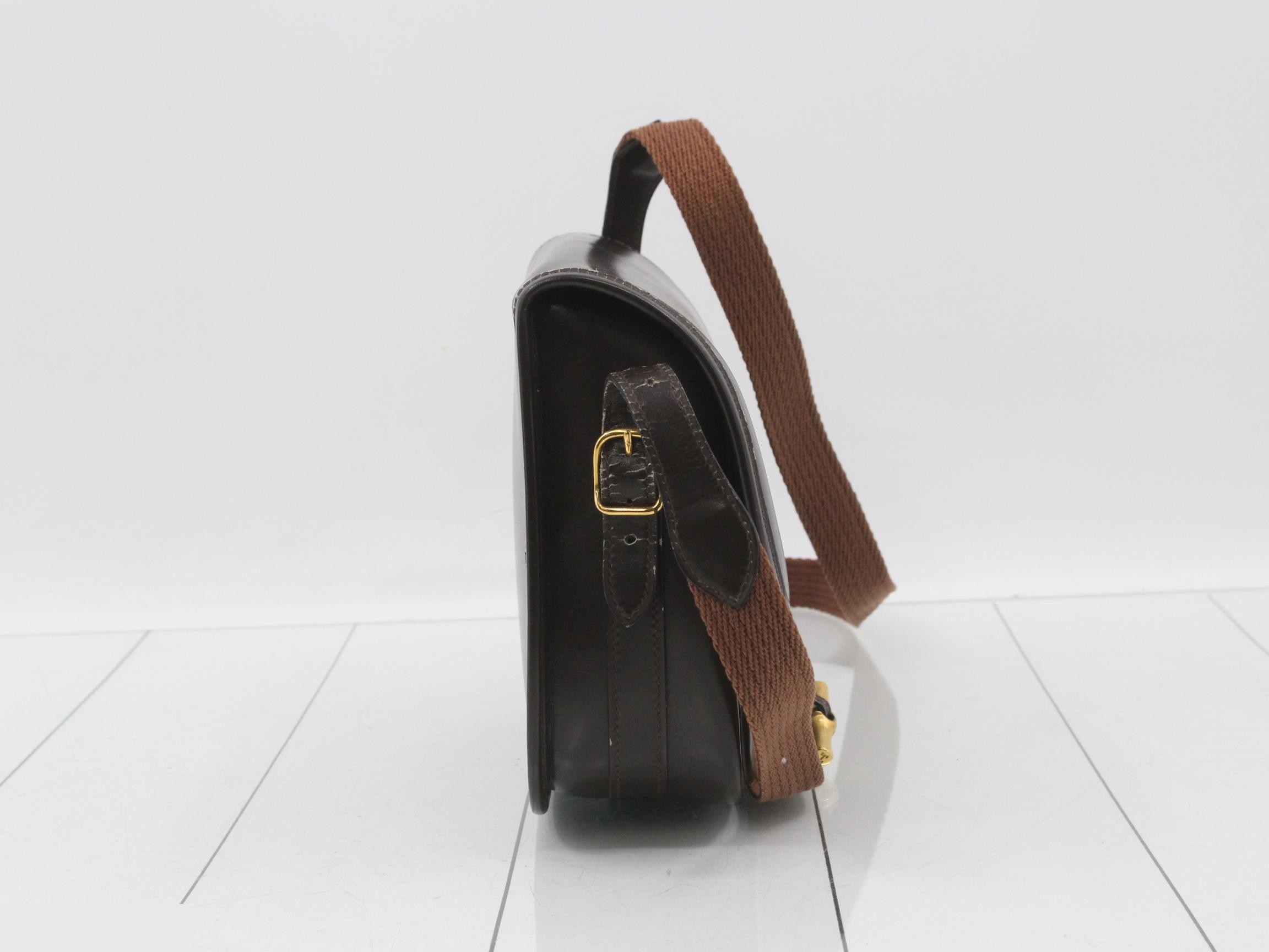 Duffle Bag, Chocolate, GP Box Calf Leather — view 4