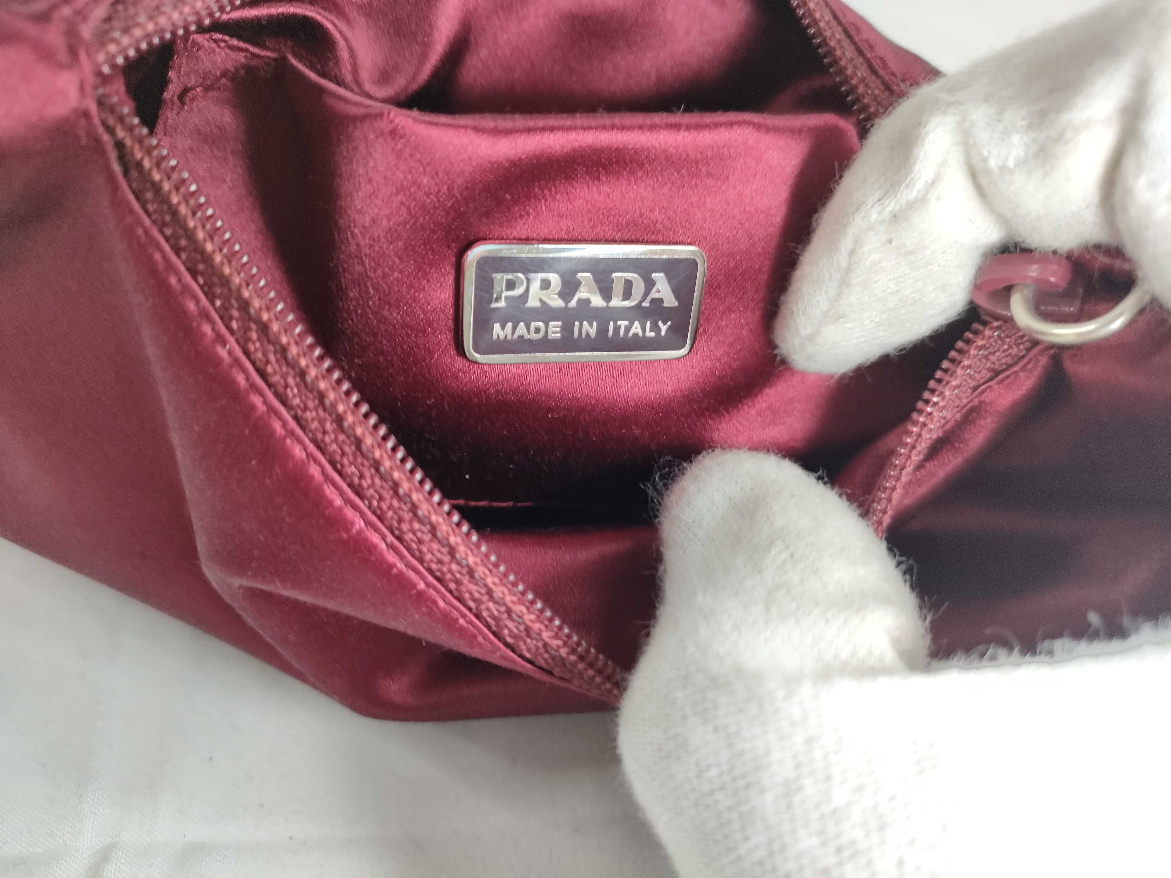 Nylon Prada Satin Shoulder Bag, Handbag with Box — view 13