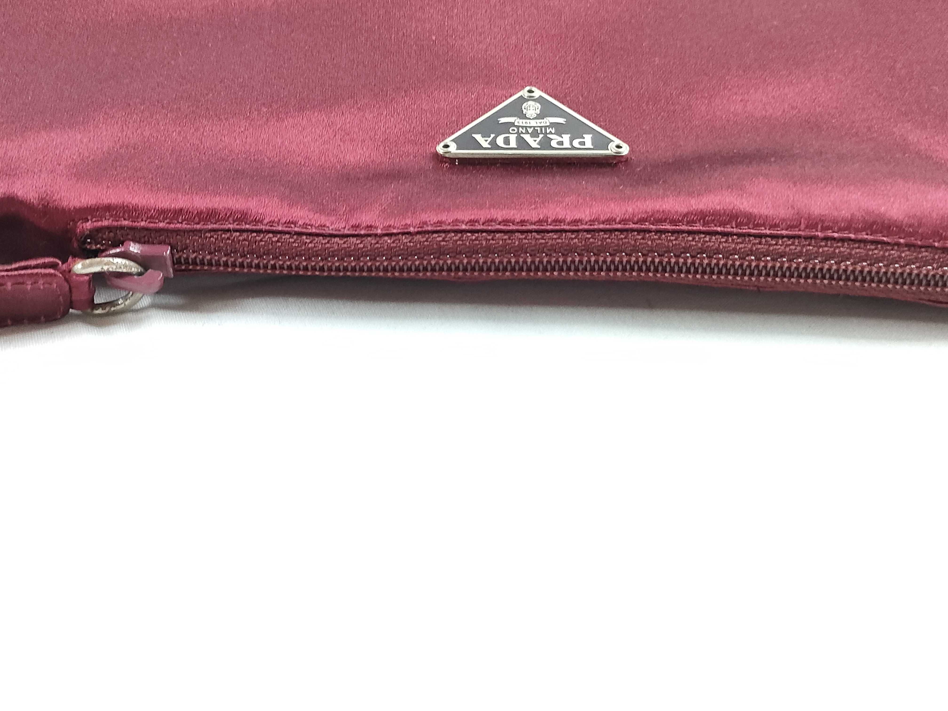 Nylon Prada Satin Shoulder Bag, Handbag with Box — view 9