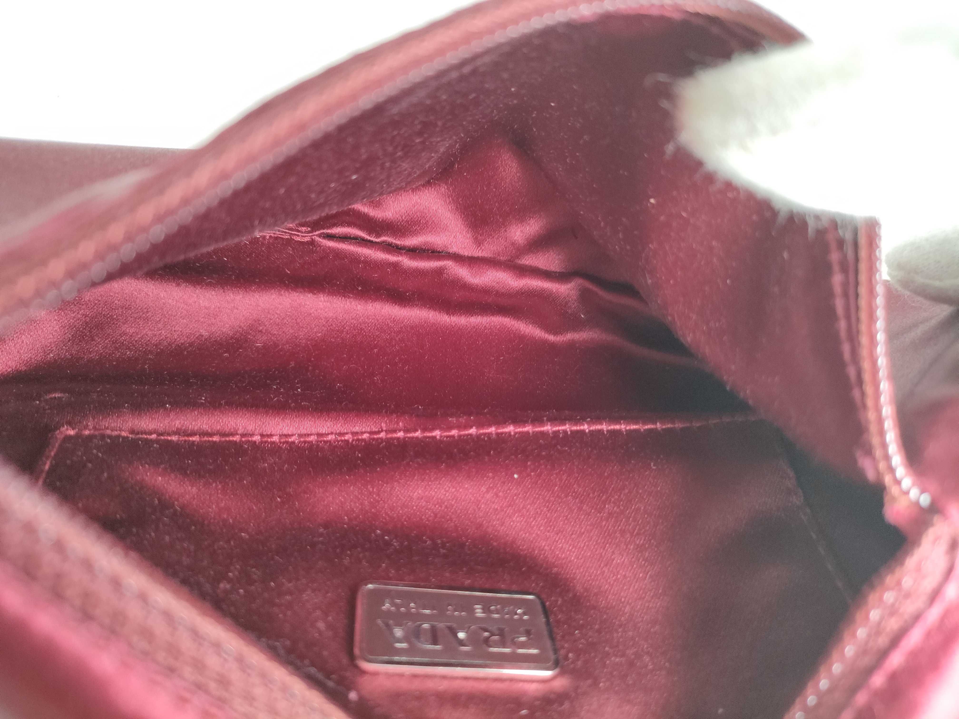 Nylon Prada Satin Shoulder Bag, Handbag with Box — view 10