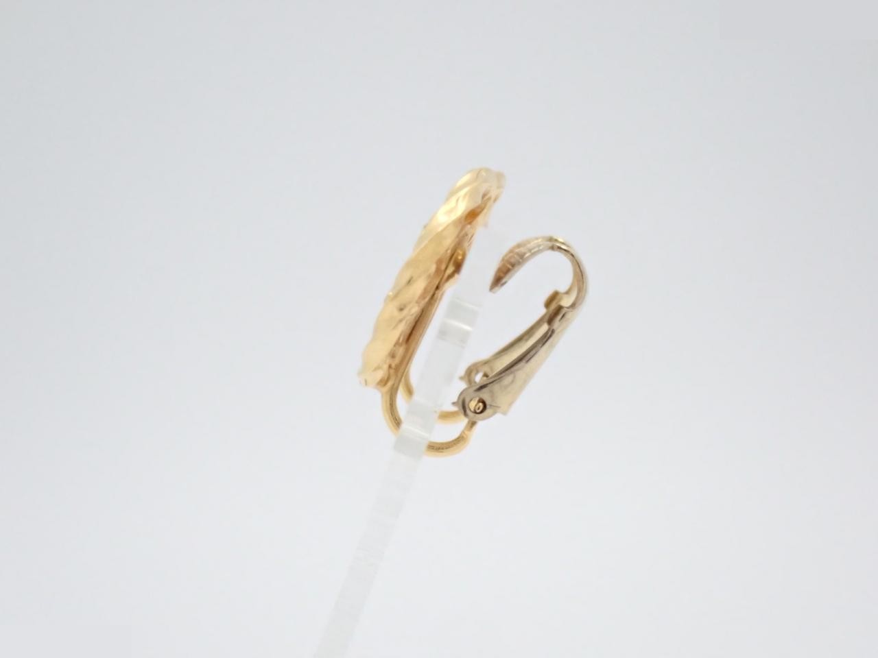 Coco Mark Gold Stone Earrings — view 3