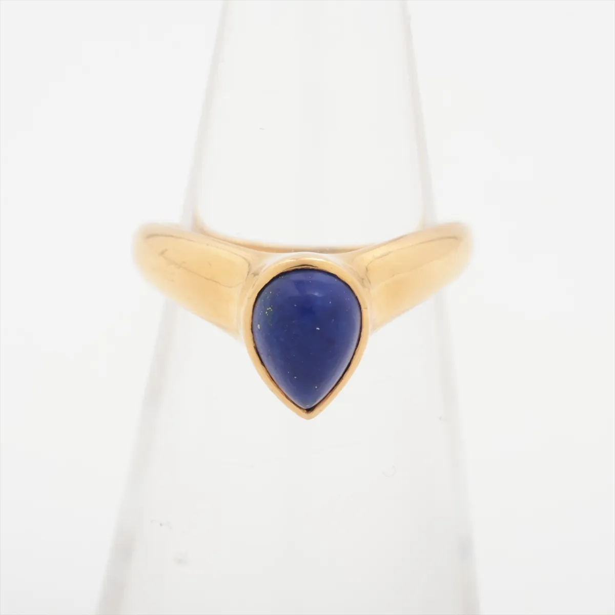 Lapis Lazuli Ring 18Kt(YG) 4.0g B5036L51 Part of the engraving is