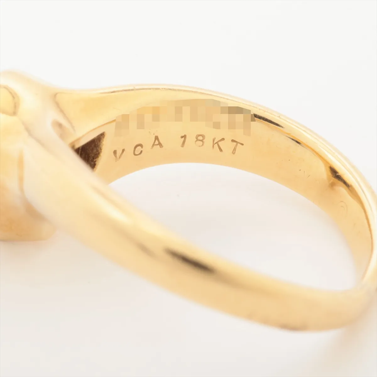 Lapis Lazuli Ring 18Kt(YG) 4.0g B5036L51 Part of the engraving is — view 3
