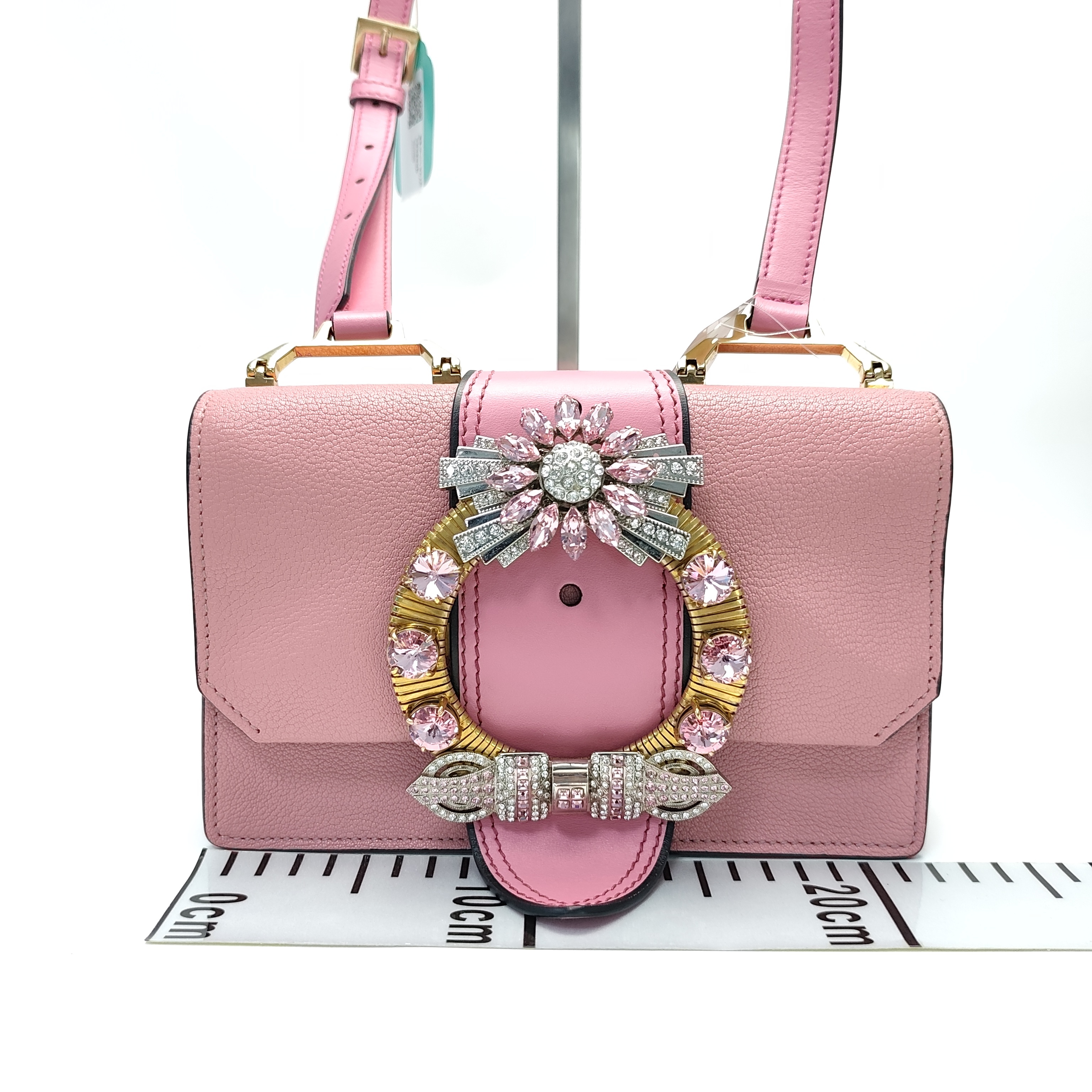 【*Shipped from: China*】Miu Miu Crystal Leather Shoulder Bag