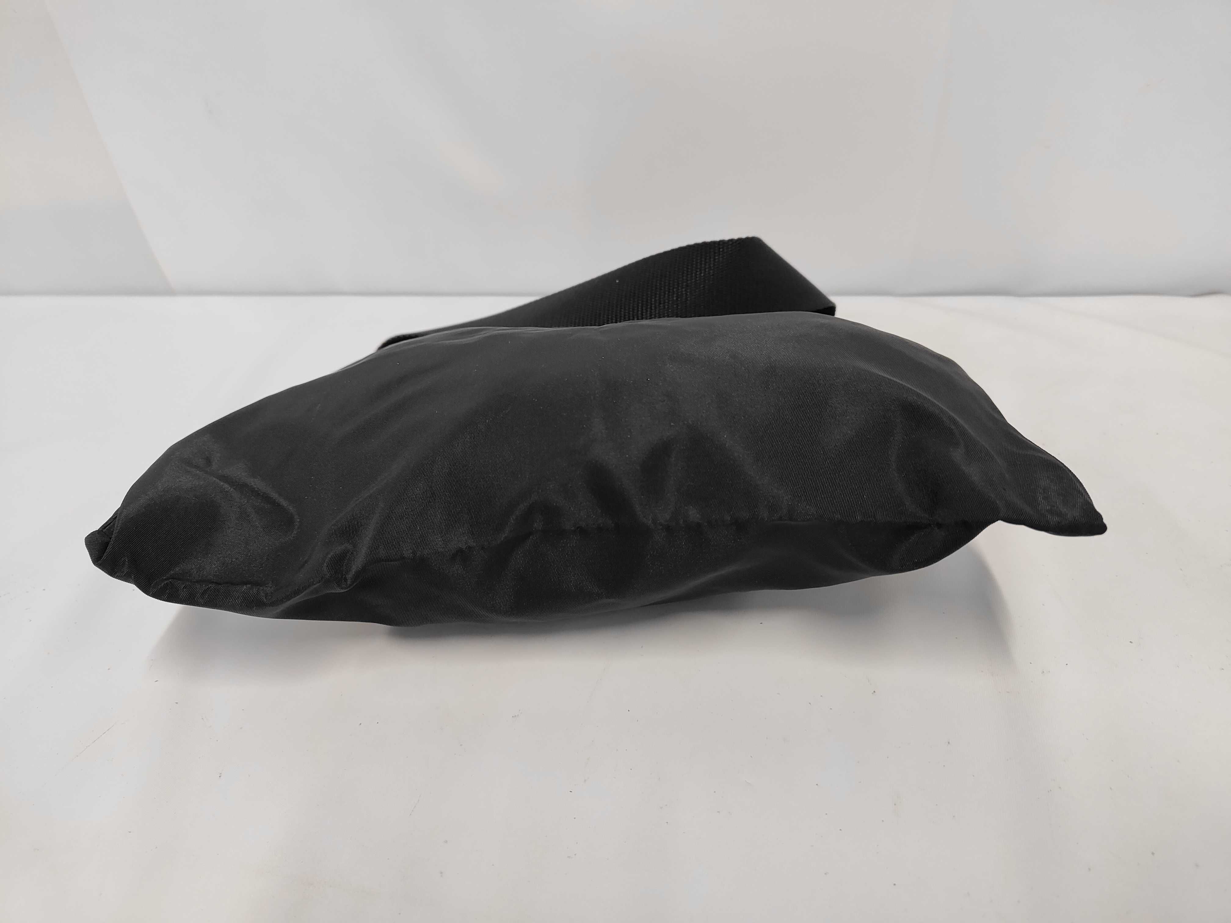 Black Nylon One-Shoulder Bag with White Tag (Shoulder Bag) — view 3