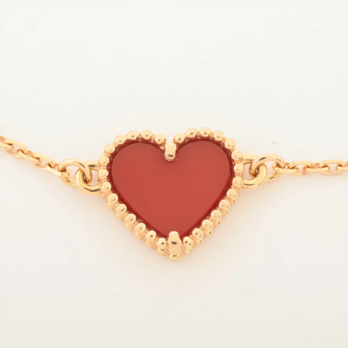 Sweet Alhambra Heart Carnelian Bracelet 750 (PG) 1.7g JA793494 (Hallmark — view 2