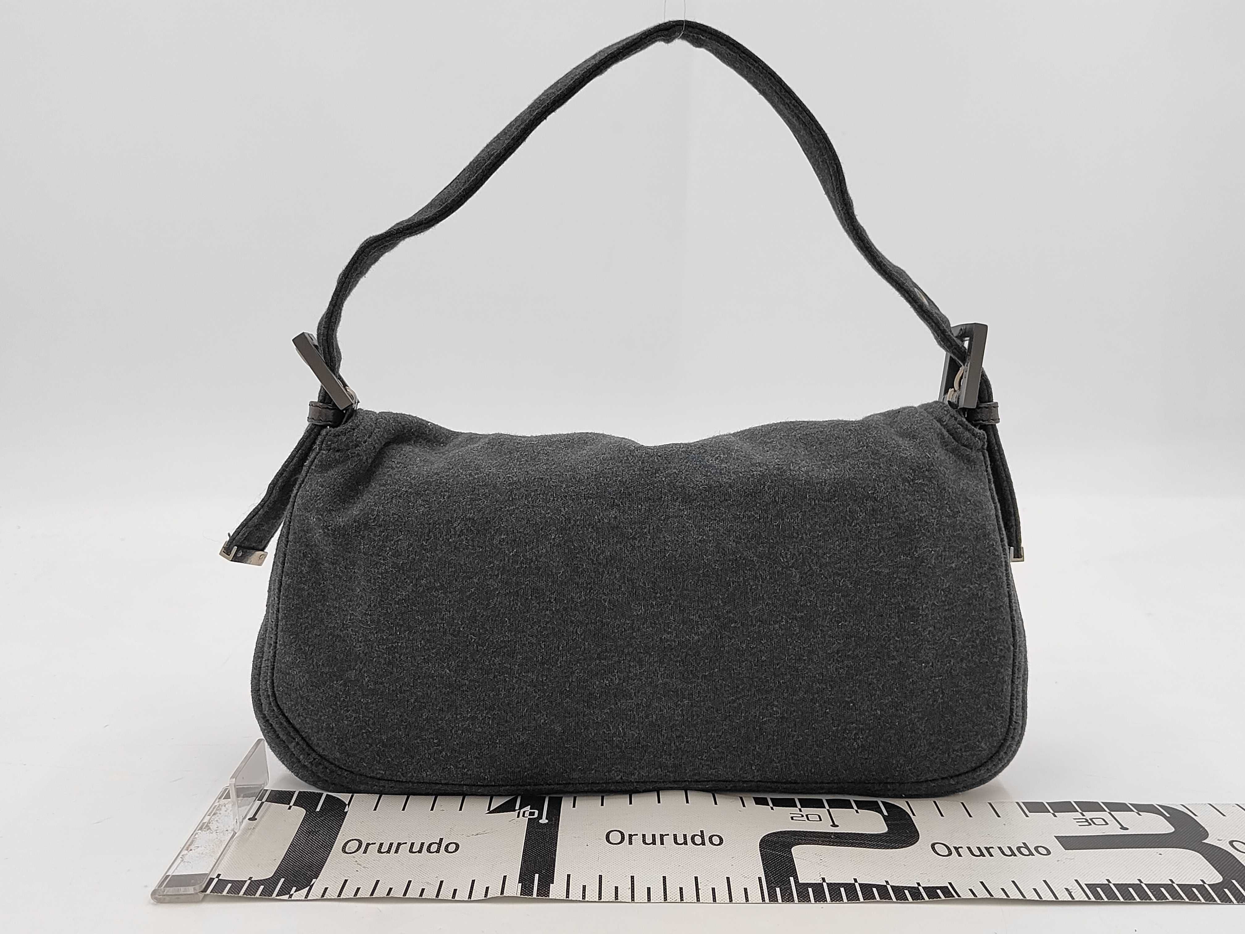 Mamma Bucket Cotton Handbag, Grey, 26424 — view 2