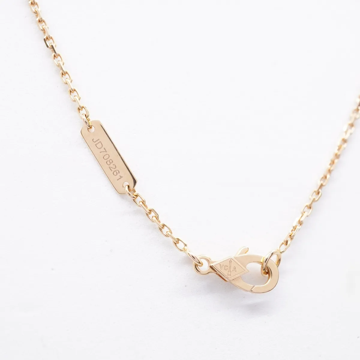 Vintage Alhambra Grey Shell Necklace, 750 (PG), 4.8g, JD708261, — view 4