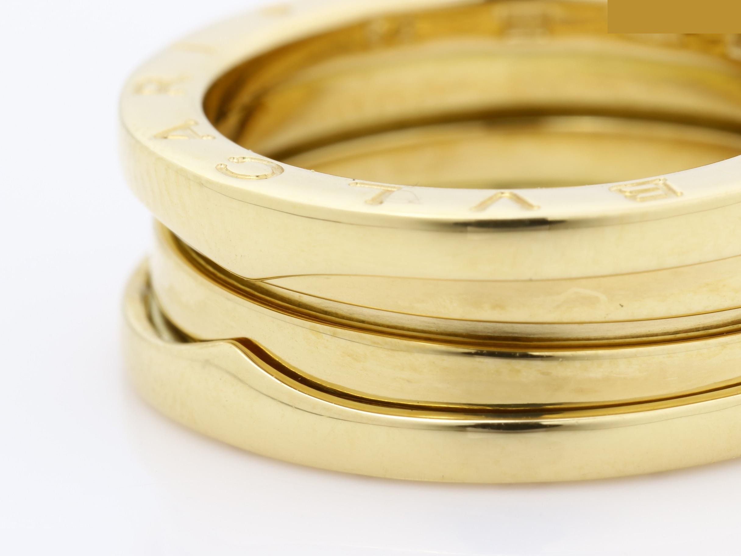B.zero1 (precious metal) ring, 750YG, 8.54g, size #52 — view 3
