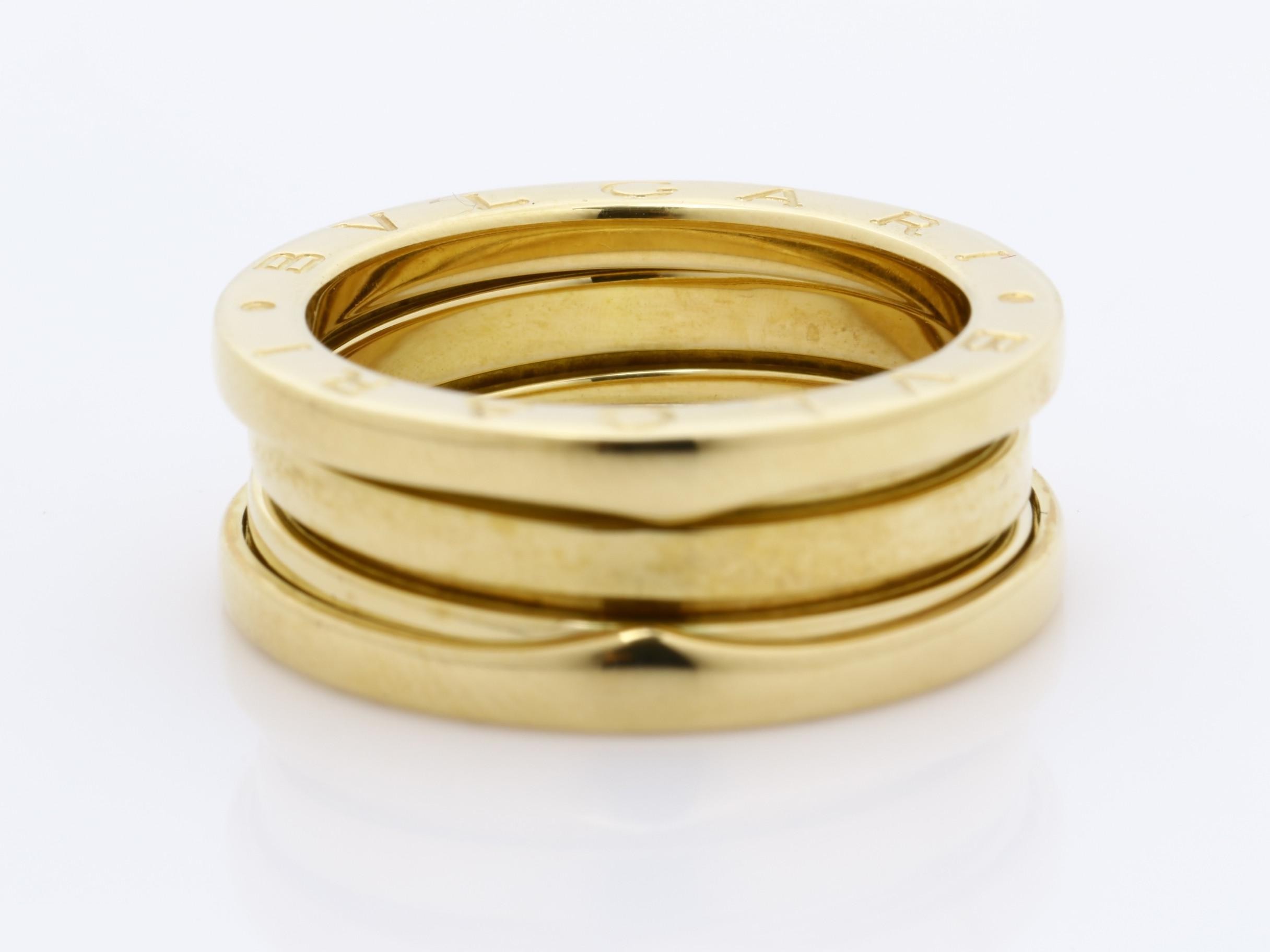 B.zero1 (precious metal) ring, 750YG, 8.54g, size #52 — view 4