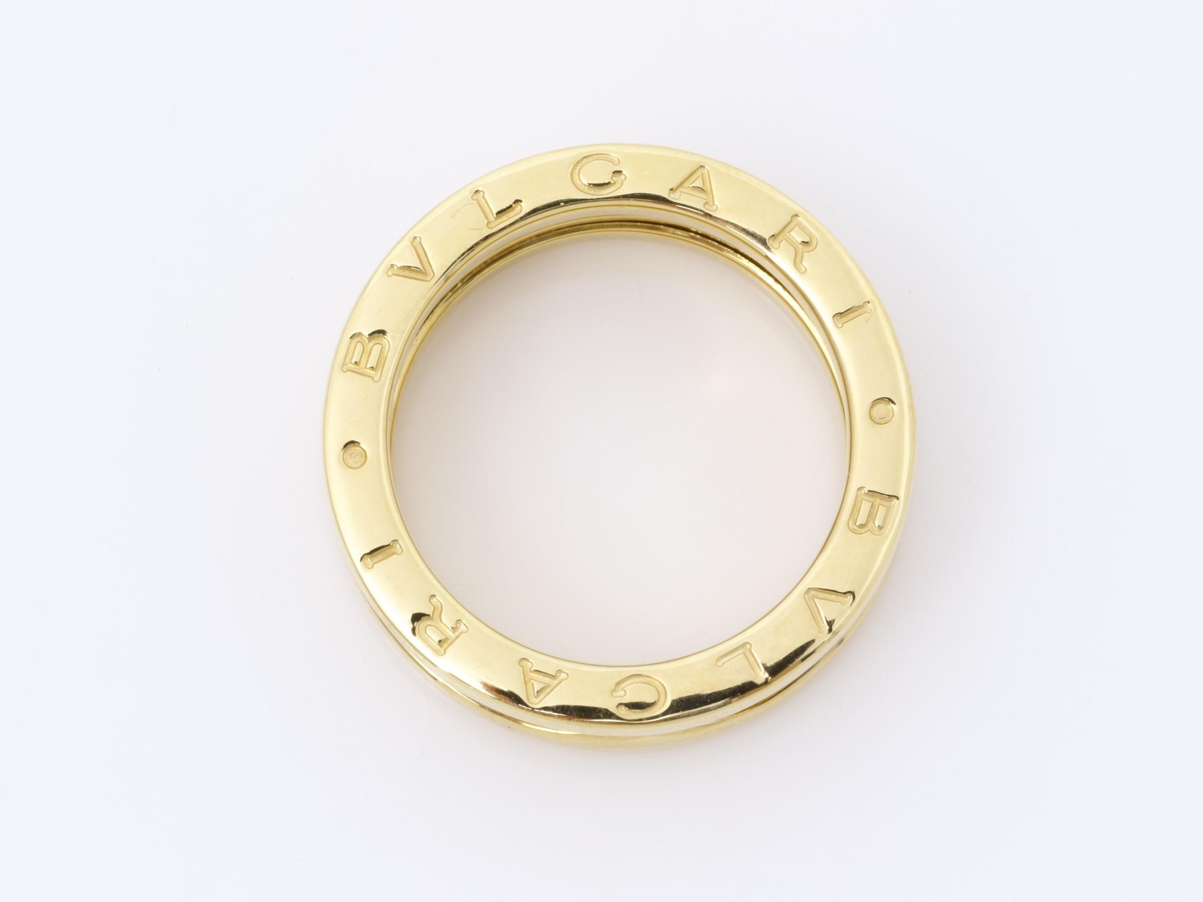 B.zero1 (precious metal) ring, 750YG, 8.54g, size #52 — view 5
