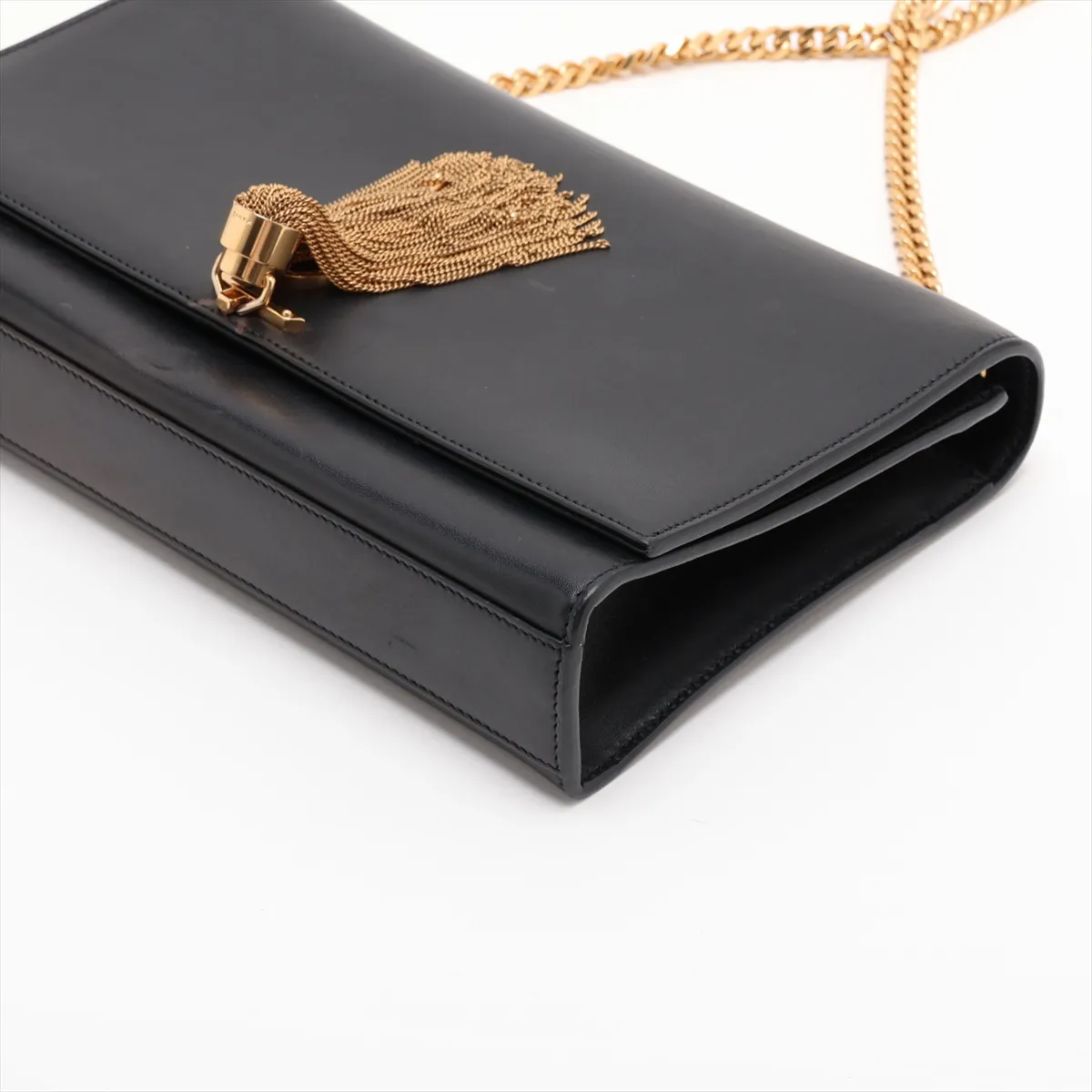Classic Kate 354119 Leather Chain Shoulder Bag, Black — view 3