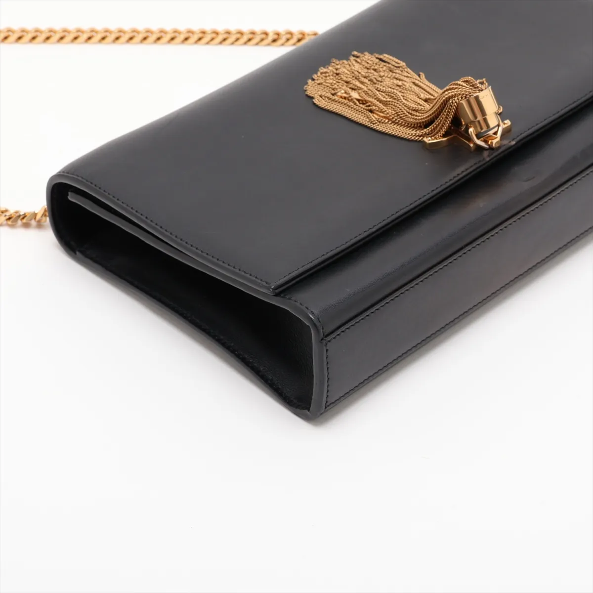 Classic Kate 354119 Leather Chain Shoulder Bag, Black — view 4