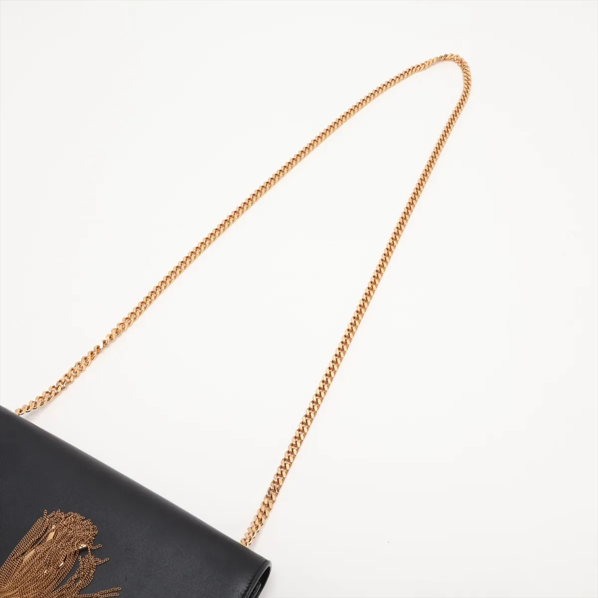Classic Kate 354119 Leather Chain Shoulder Bag, Black — view 5