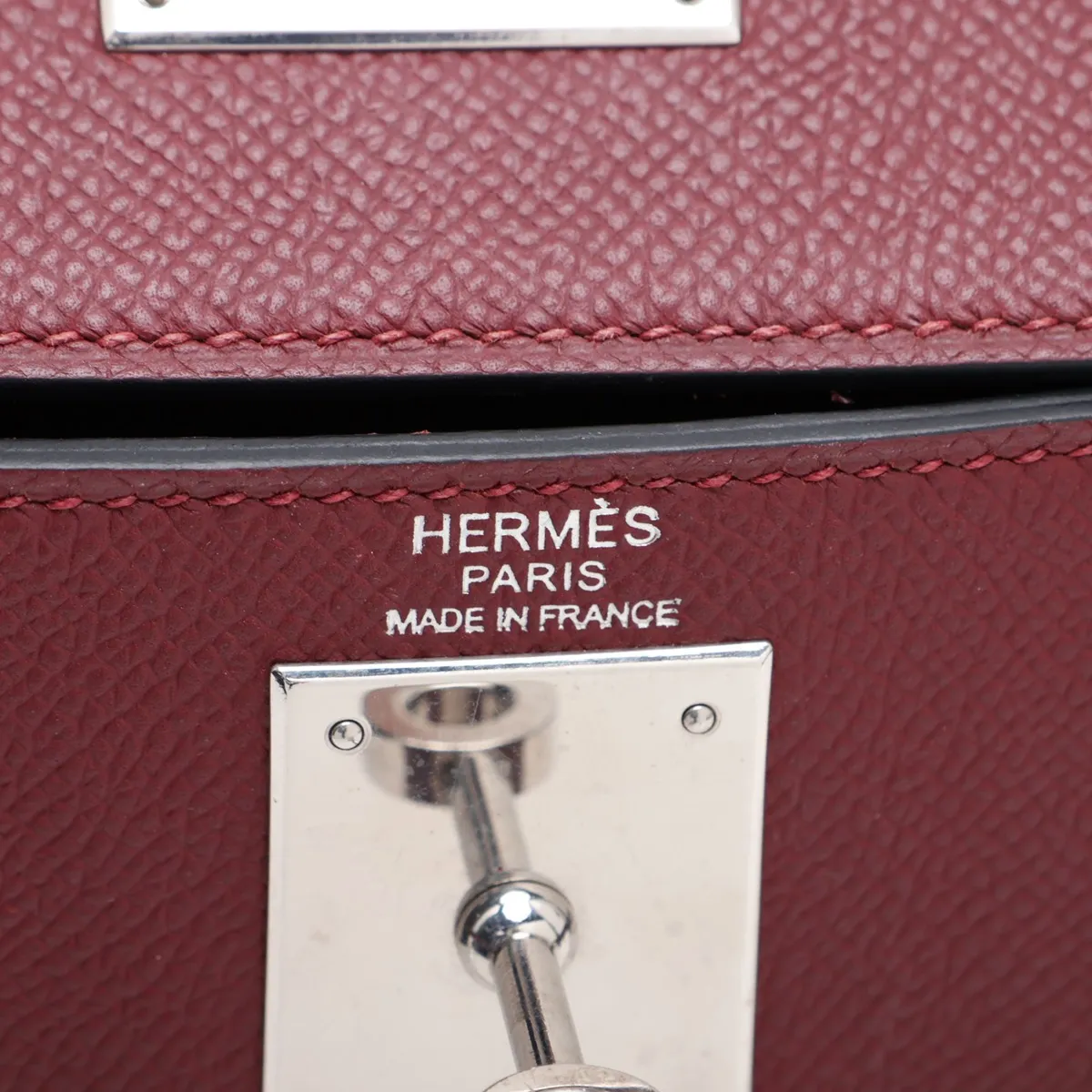 [Individually packaged] Hermes Kelly 28 Sellier Veau Epsom Rouge H Silver Hardware A: 2017 — view 11