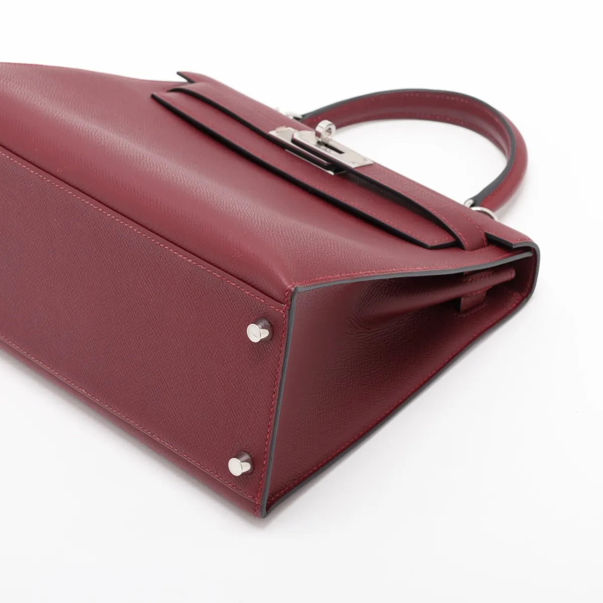 [Individually packaged] Hermes Kelly 28 Sellier Veau Epsom Rouge H Silver Hardware A: 2017 — view 3
