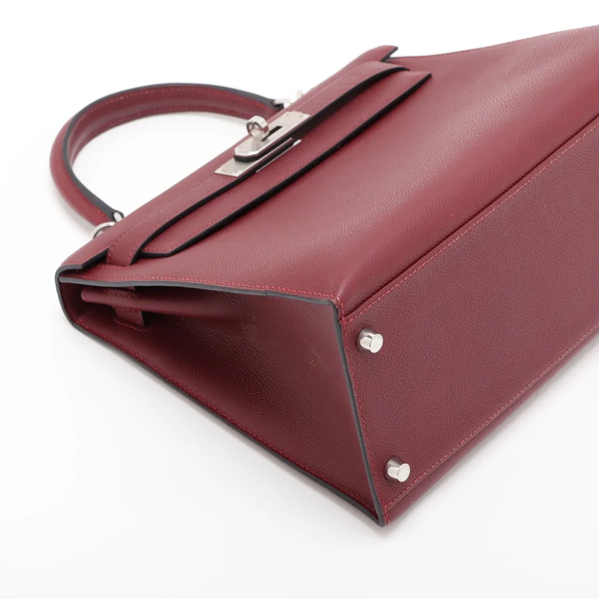 [Individually packaged] Hermes Kelly 28 Sellier Veau Epsom Rouge H Silver Hardware A: 2017 — view 4
