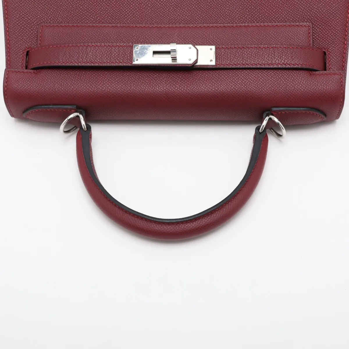 [Individually packaged] Hermes Kelly 28 Sellier Veau Epsom Rouge H Silver Hardware A: 2017 — view 5