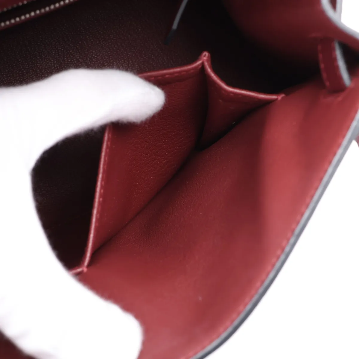 [Individually packaged] Hermes Kelly 28 Sellier Veau Epsom Rouge H Silver Hardware A: 2017 — view 10