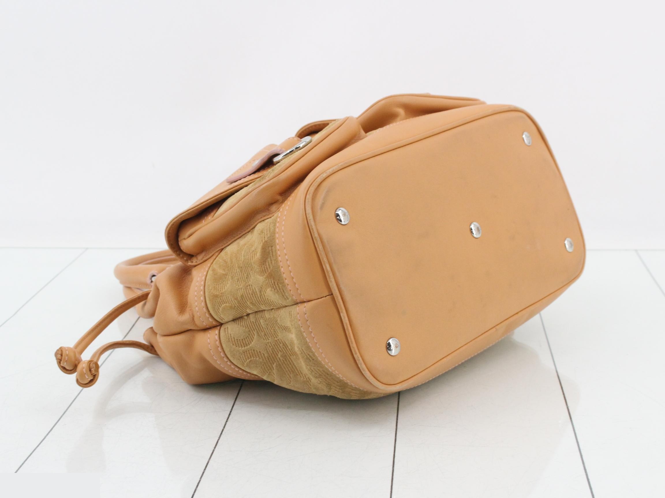 Suede Anagram Handbag - Bags & Handbags — view 5