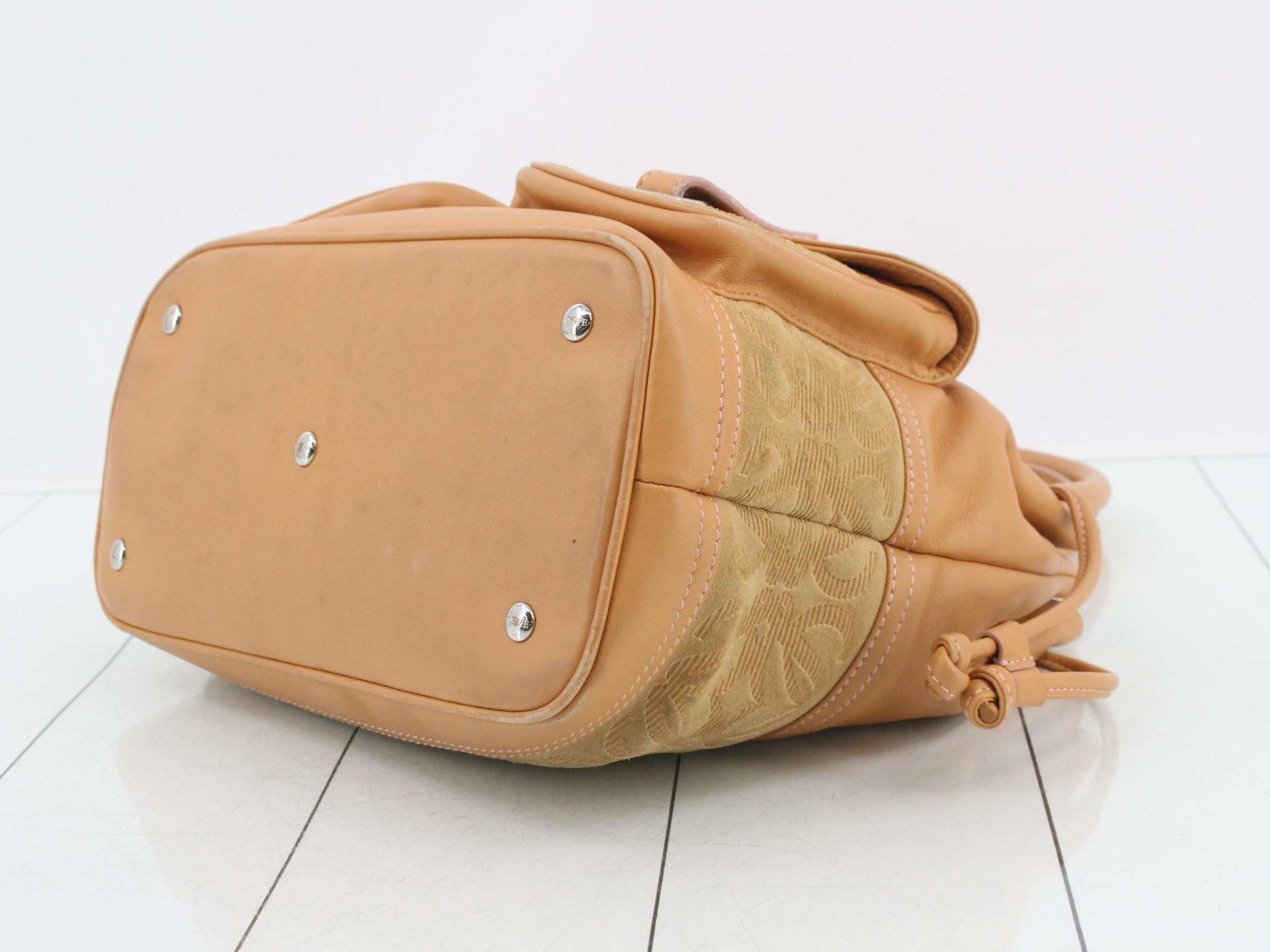 Suede Anagram Handbag - Bags & Handbags — view 6