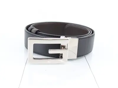 Square G Reversible Belt, List Price ¥85,800, Size 85/34, Black