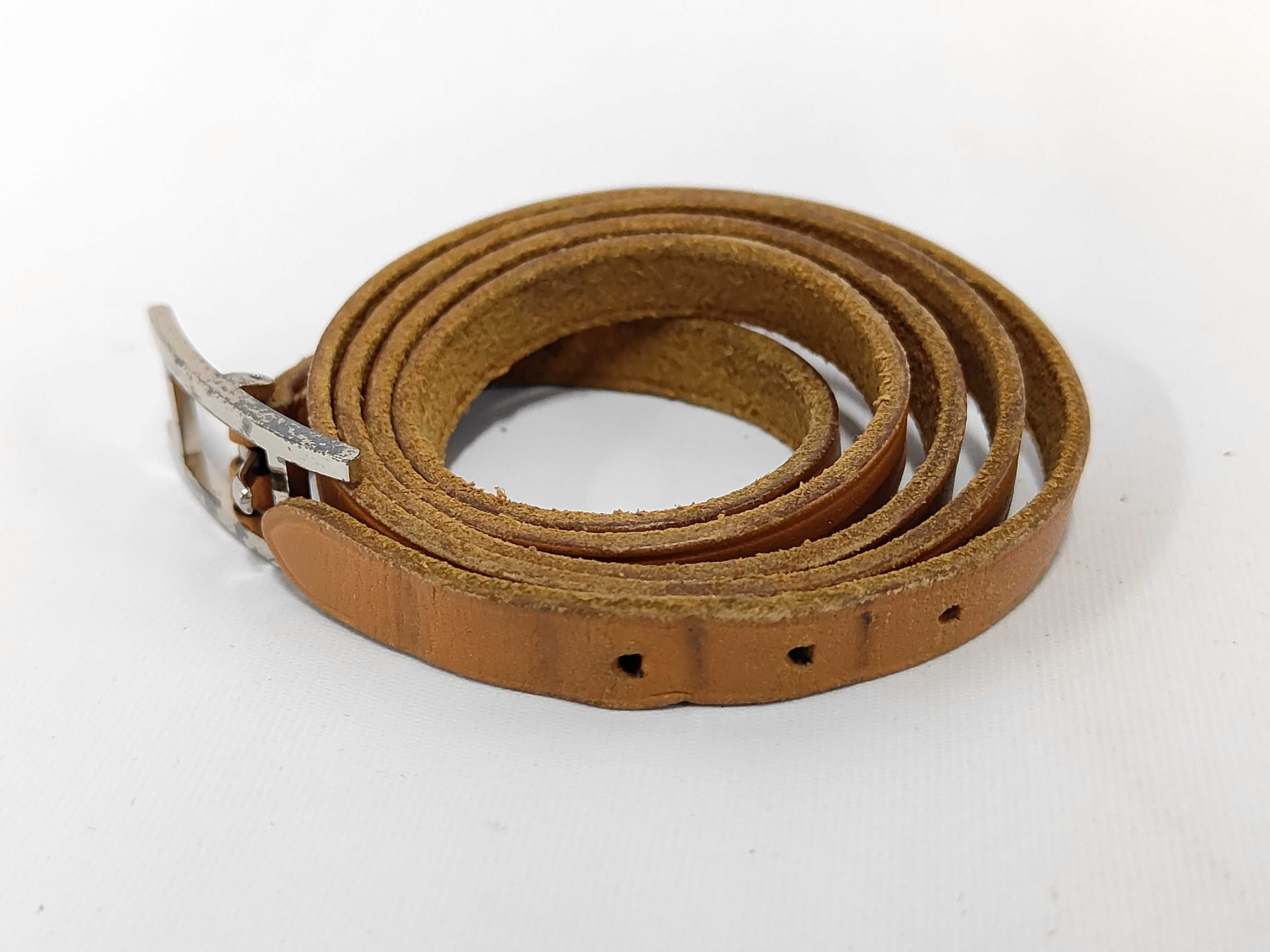 Api Leather Brown Silver Bracelet Choker Bracelet/Bangle — view 3