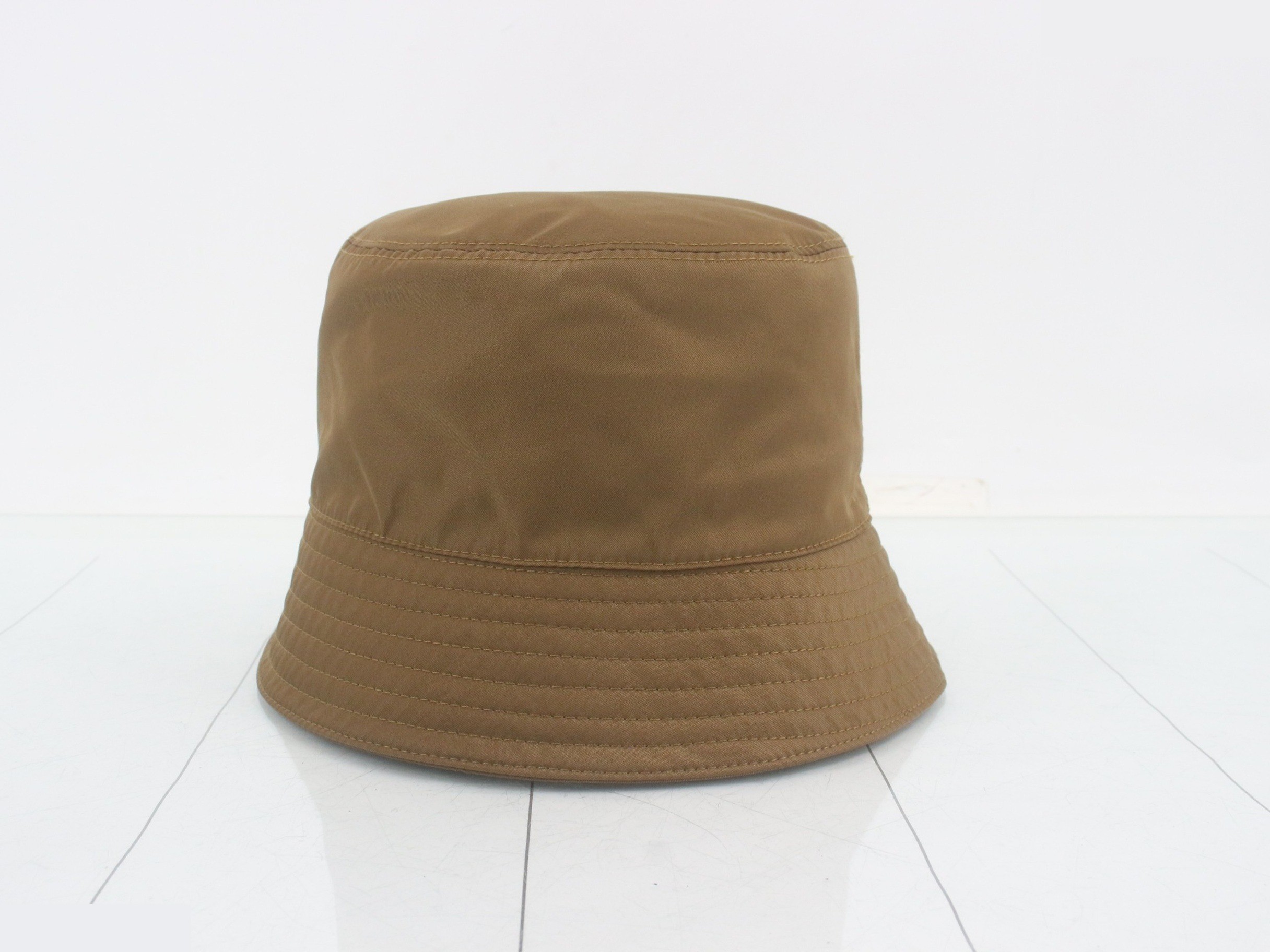 Plate logo hat, nylon, XL, brown — view 2