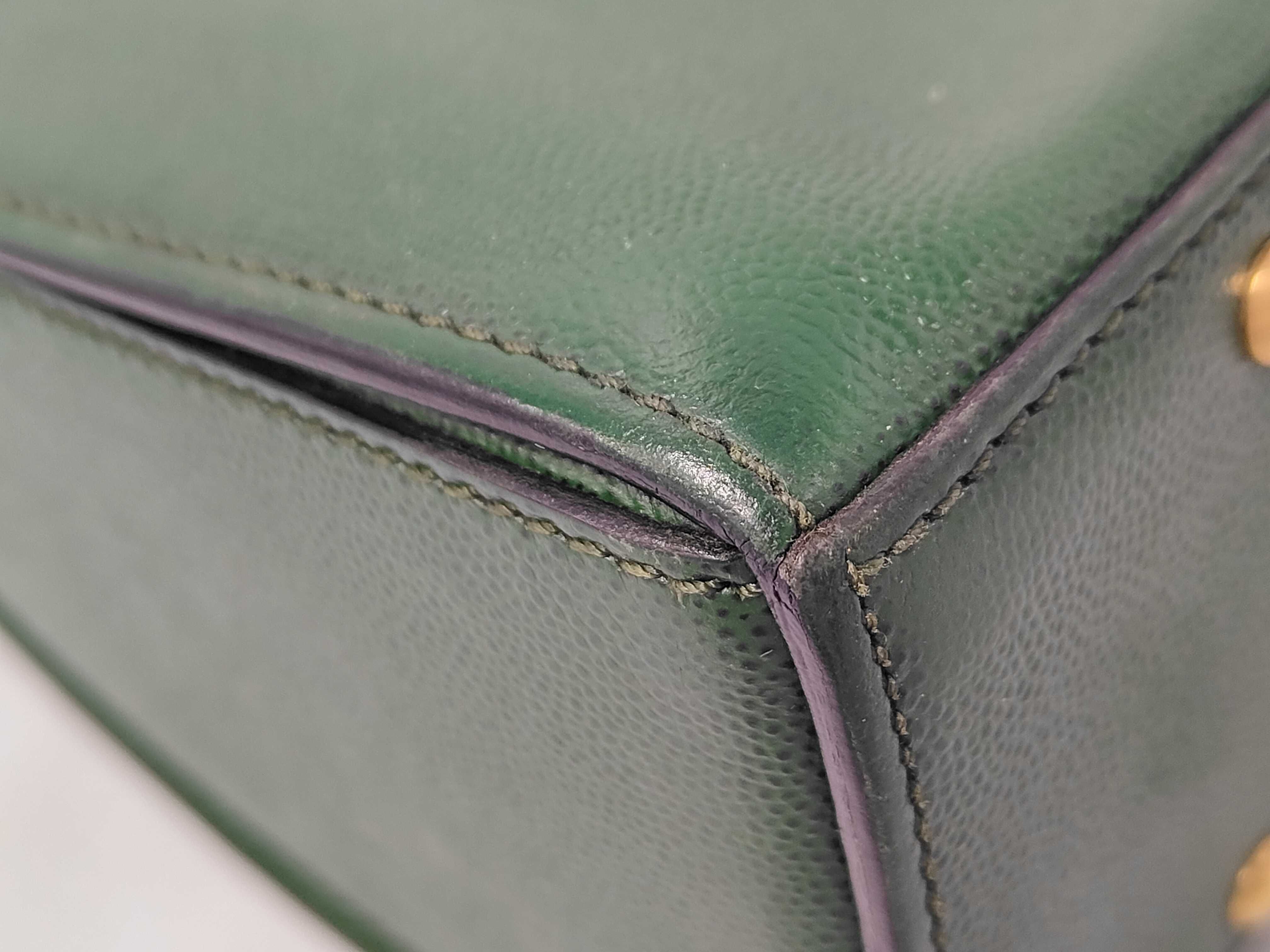 Vintage Leather Hand Shoulder Bag — view 4